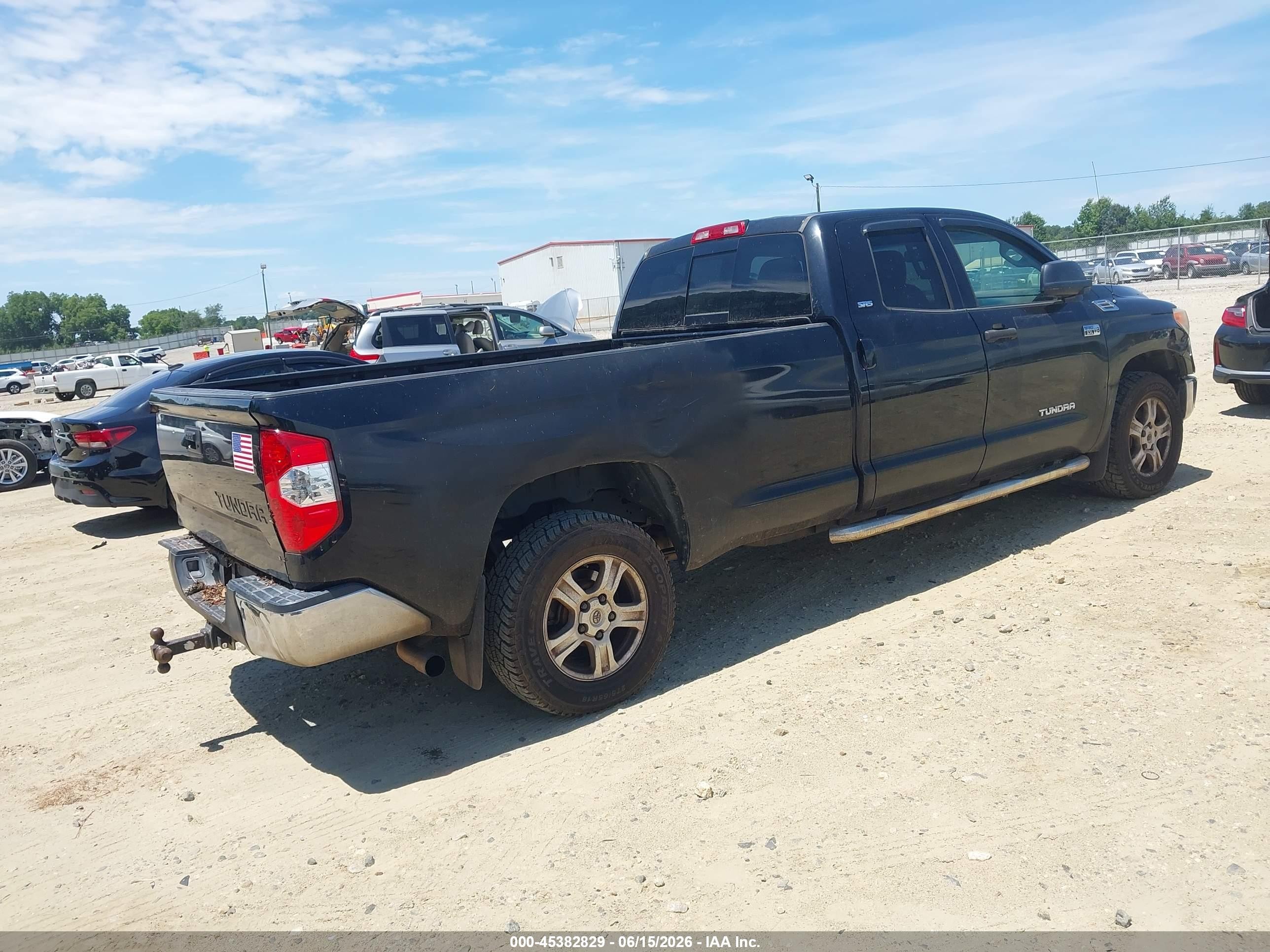 2014 Toyota Tundra Sr5 5.7l V8 Black vin: 5TFTY5F17EX008436