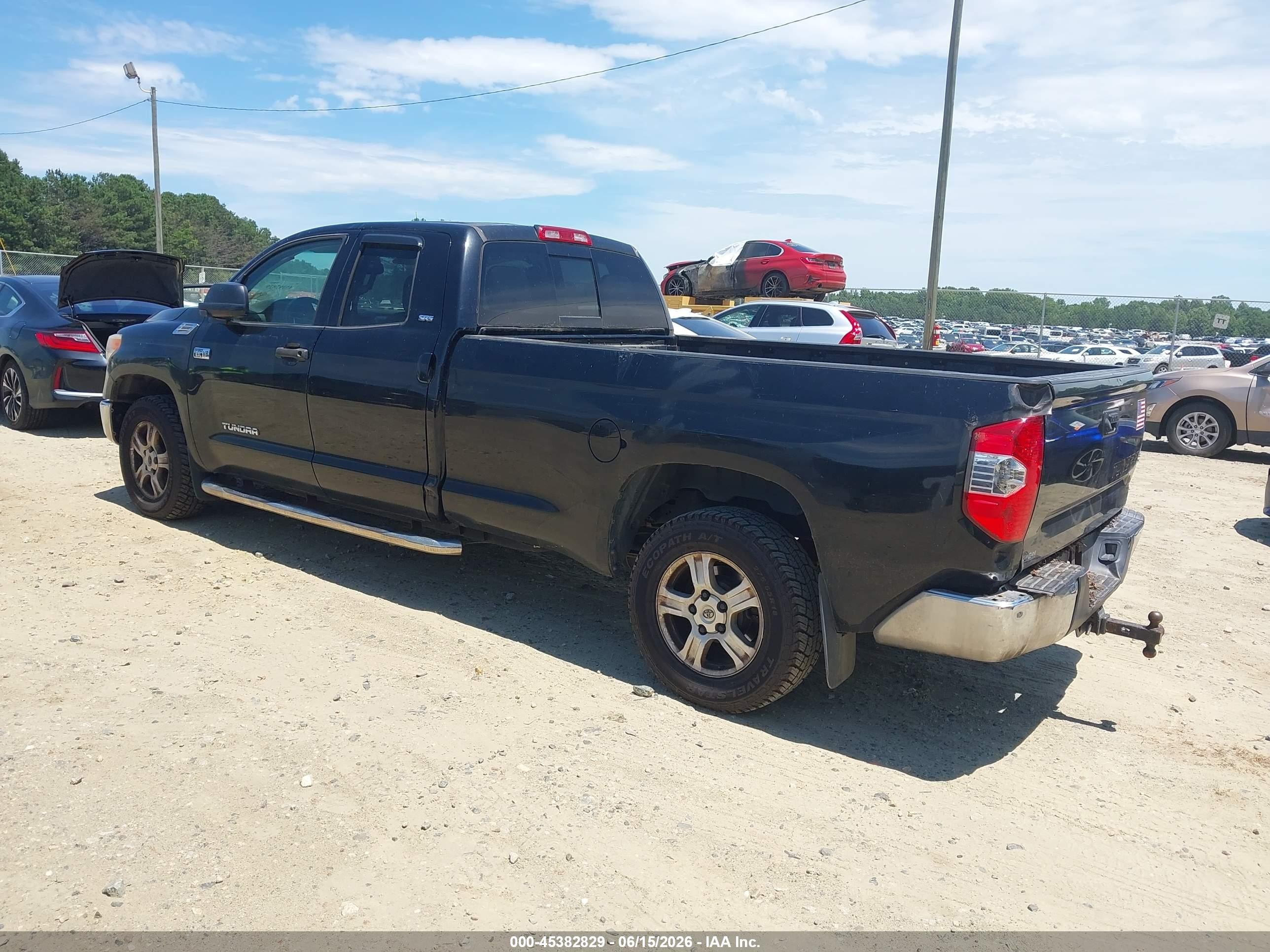 2014 Toyota Tundra Sr5 5.7l V8 Black vin: 5TFTY5F17EX008436