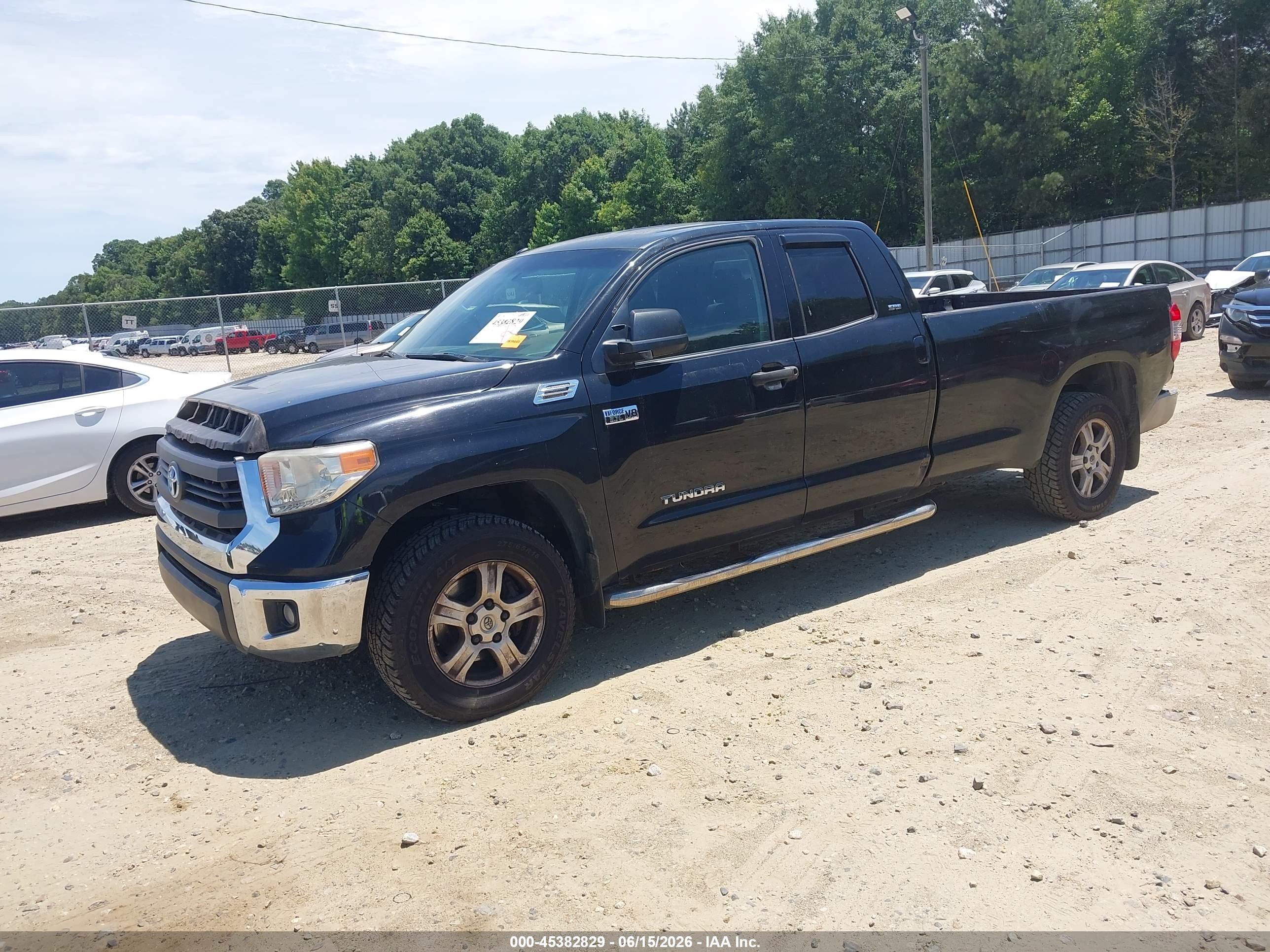 2014 Toyota Tundra Sr5 5.7l V8 Black vin: 5TFTY5F17EX008436