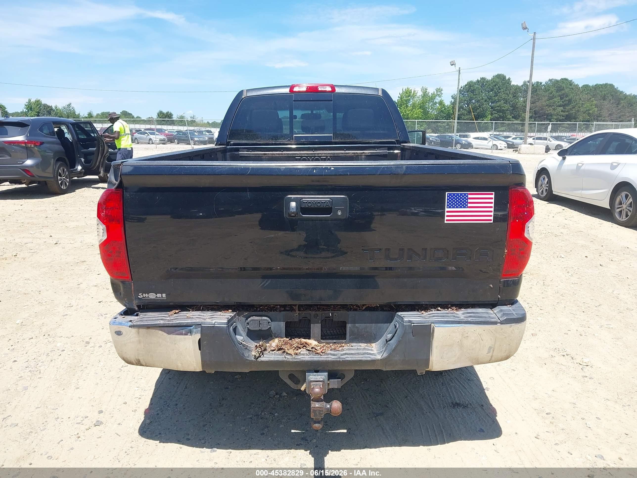 2014 Toyota Tundra Sr5 5.7l V8 Black vin: 5TFTY5F17EX008436