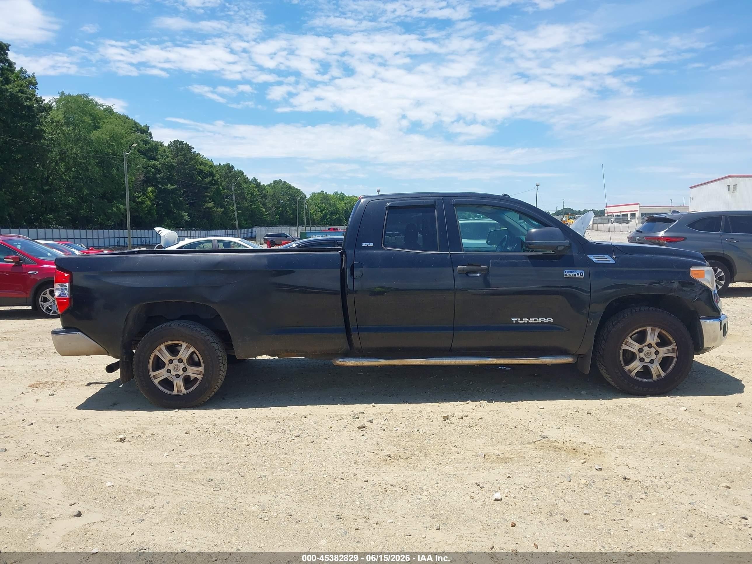 2014 Toyota Tundra Sr5 5.7l V8 Black vin: 5TFTY5F17EX008436