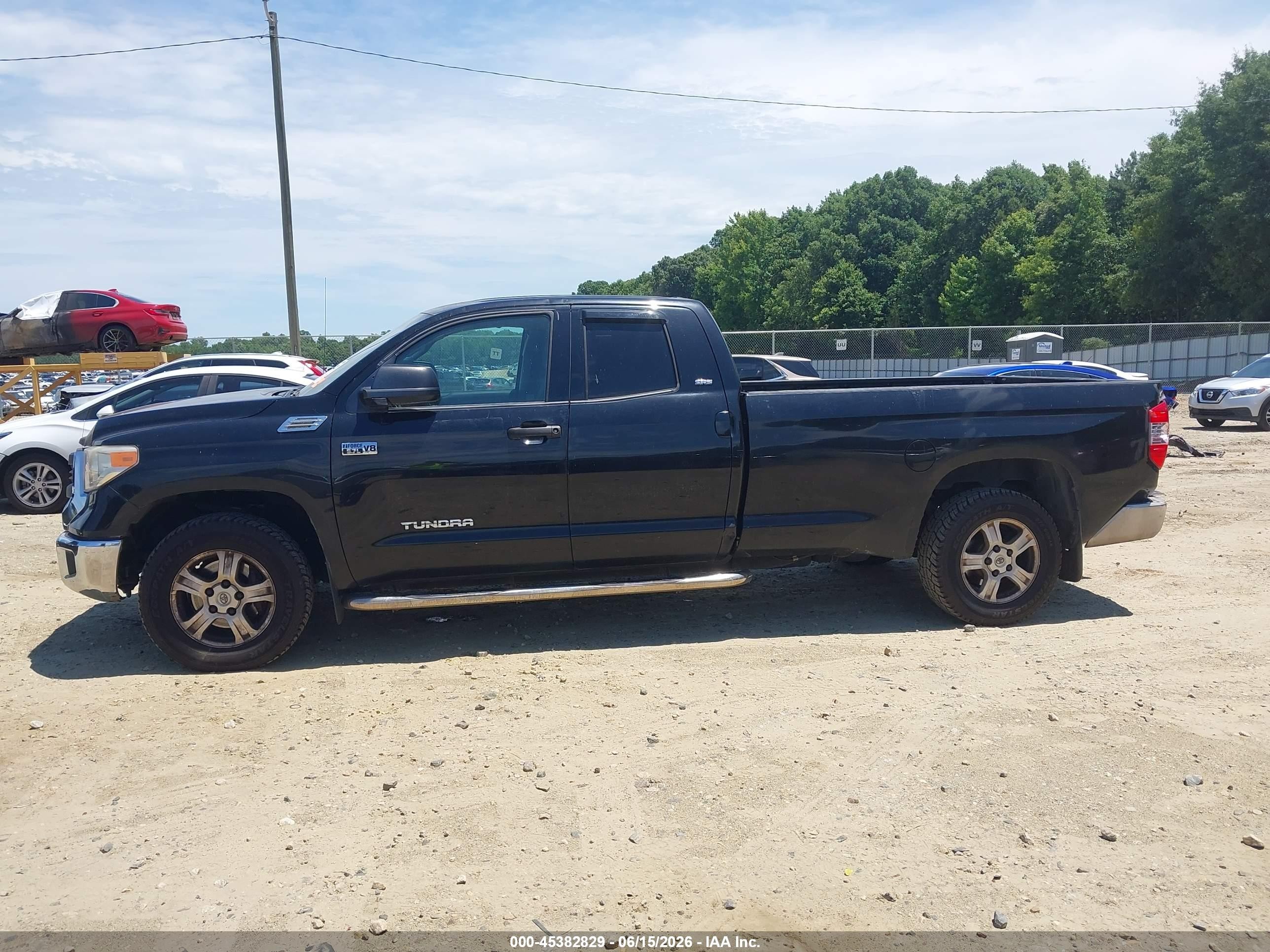 2014 Toyota Tundra Sr5 5.7l V8 Black vin: 5TFTY5F17EX008436