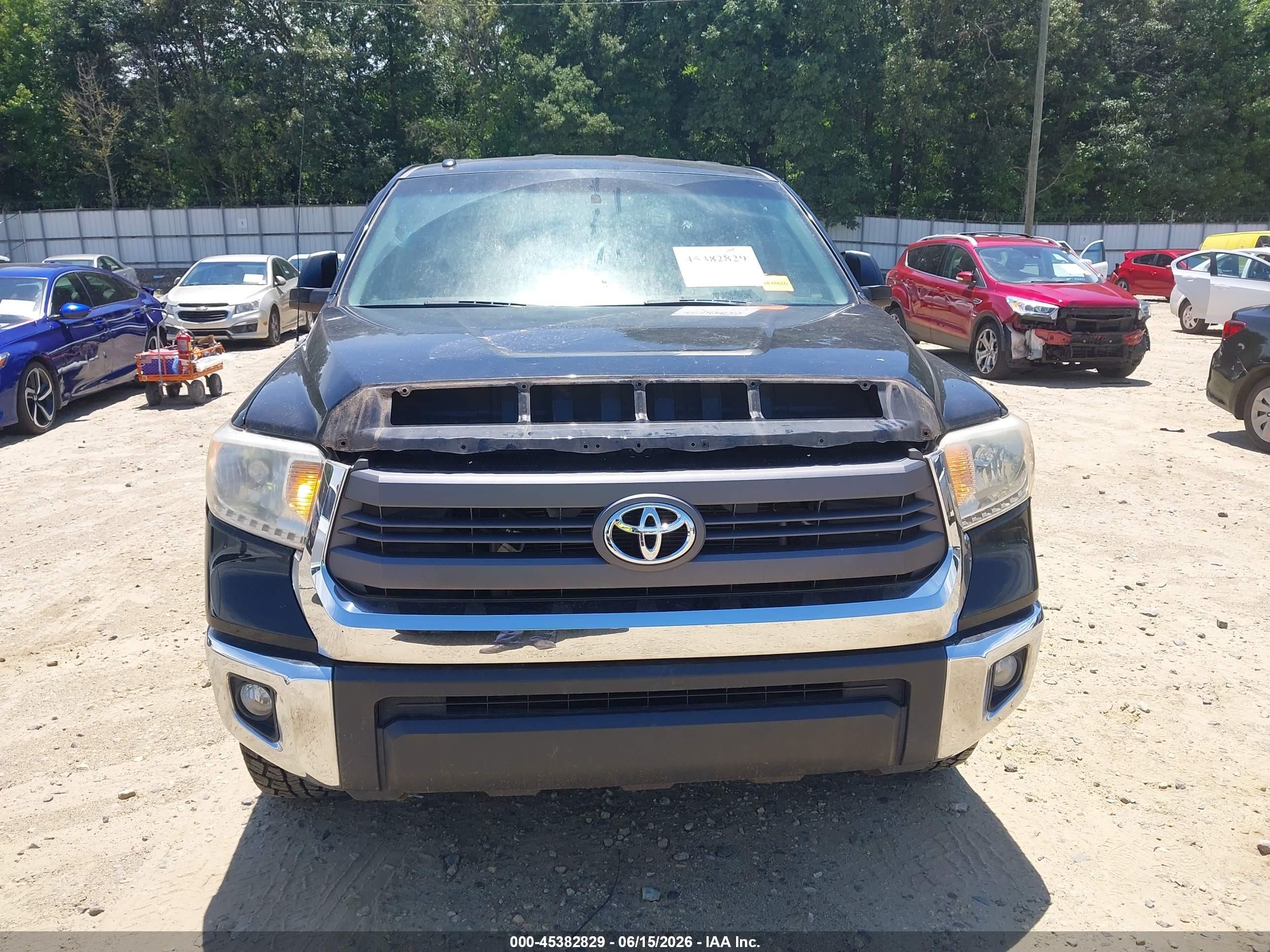2014 Toyota Tundra Sr5 5.7l V8 Black vin: 5TFTY5F17EX008436