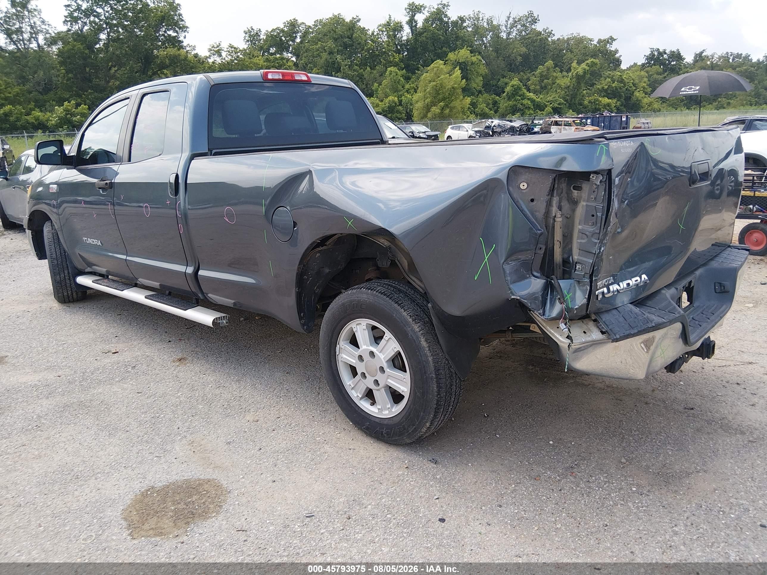 2010 Toyota Tundra Grade 5.7l V8 Серый vin: 5TFTY5F19AX006441