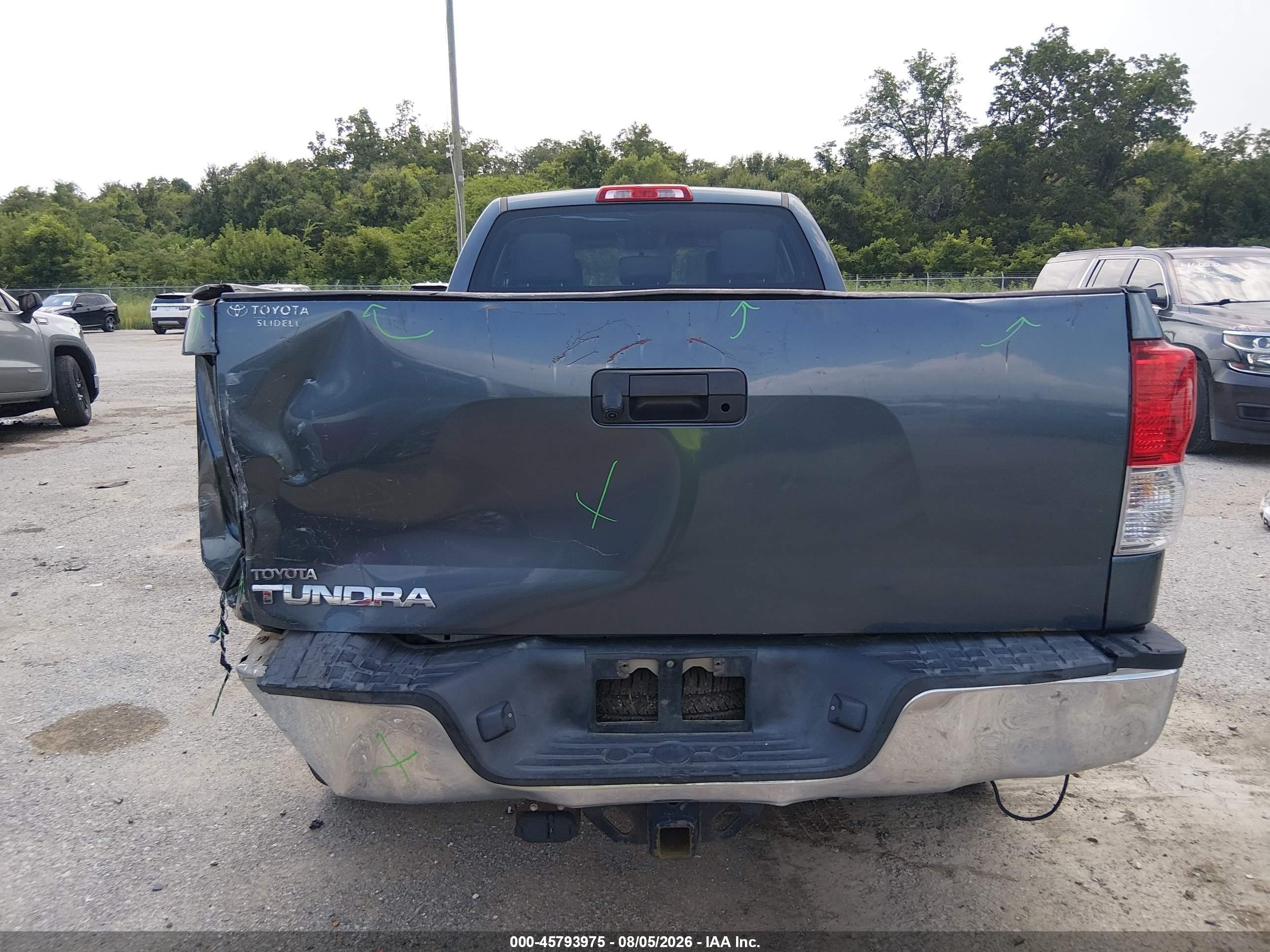 2010 Toyota Tundra Grade 5.7l V8 Серый vin: 5TFTY5F19AX006441