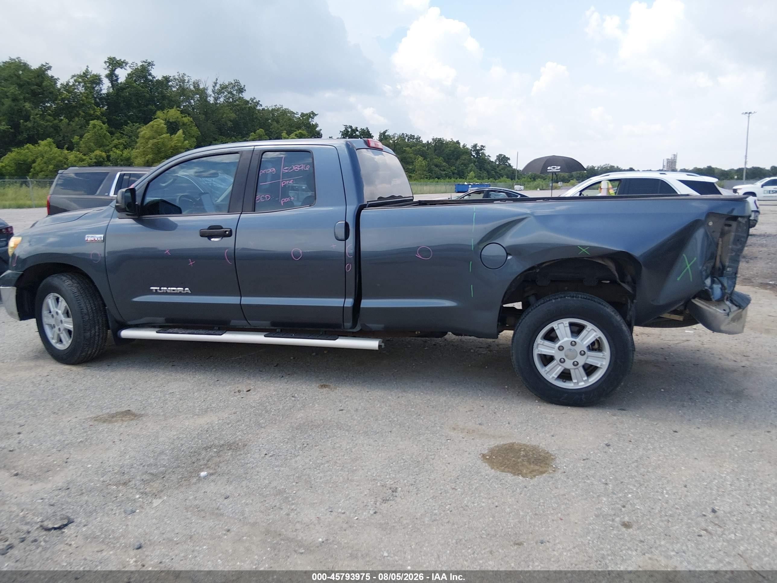 2010 Toyota Tundra Grade 5.7l V8 Серый vin: 5TFTY5F19AX006441