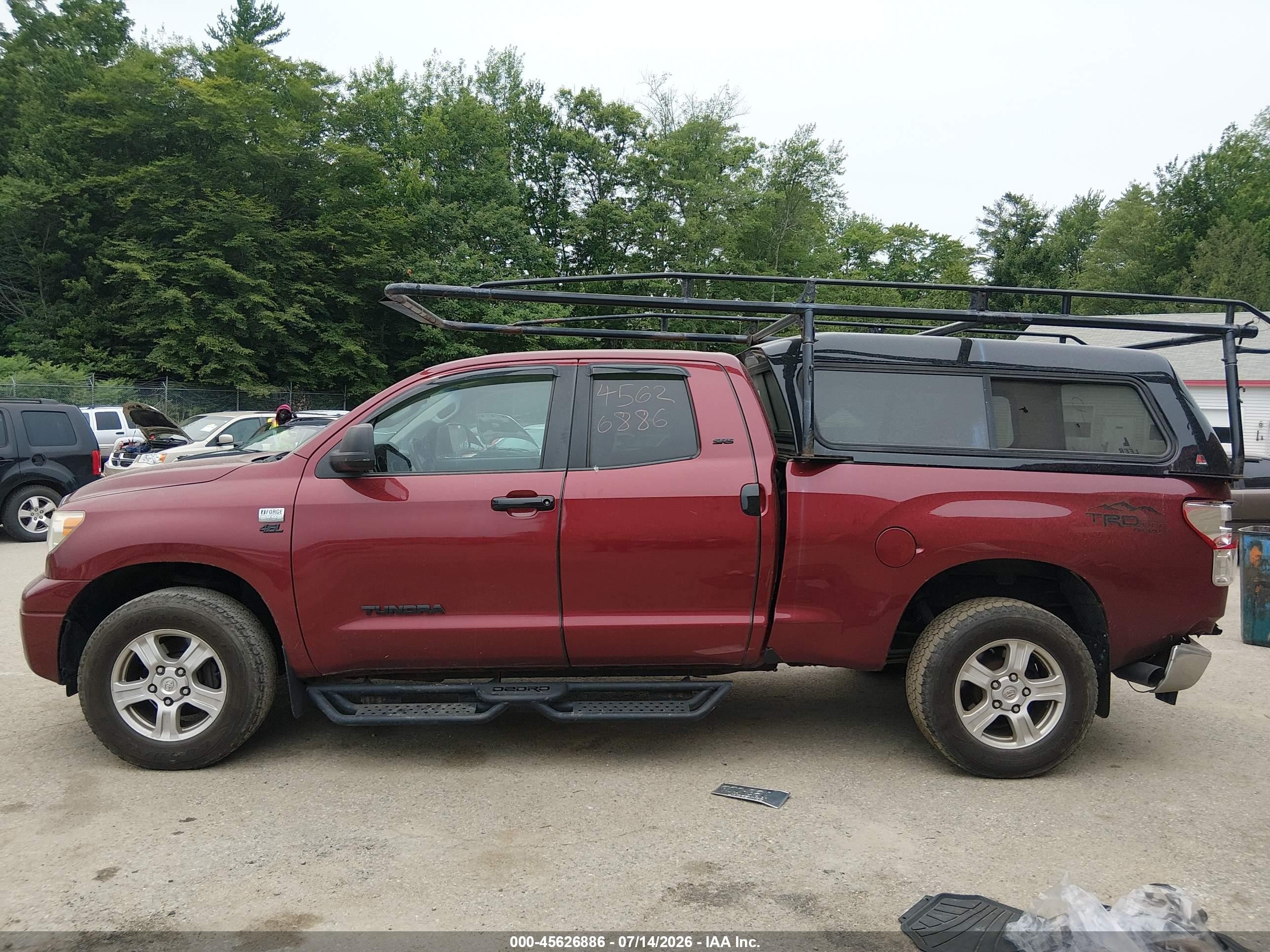 2010 Toyota Tundra Grade 4.6l V8 Red vin: 5TFUM5F10AX002469