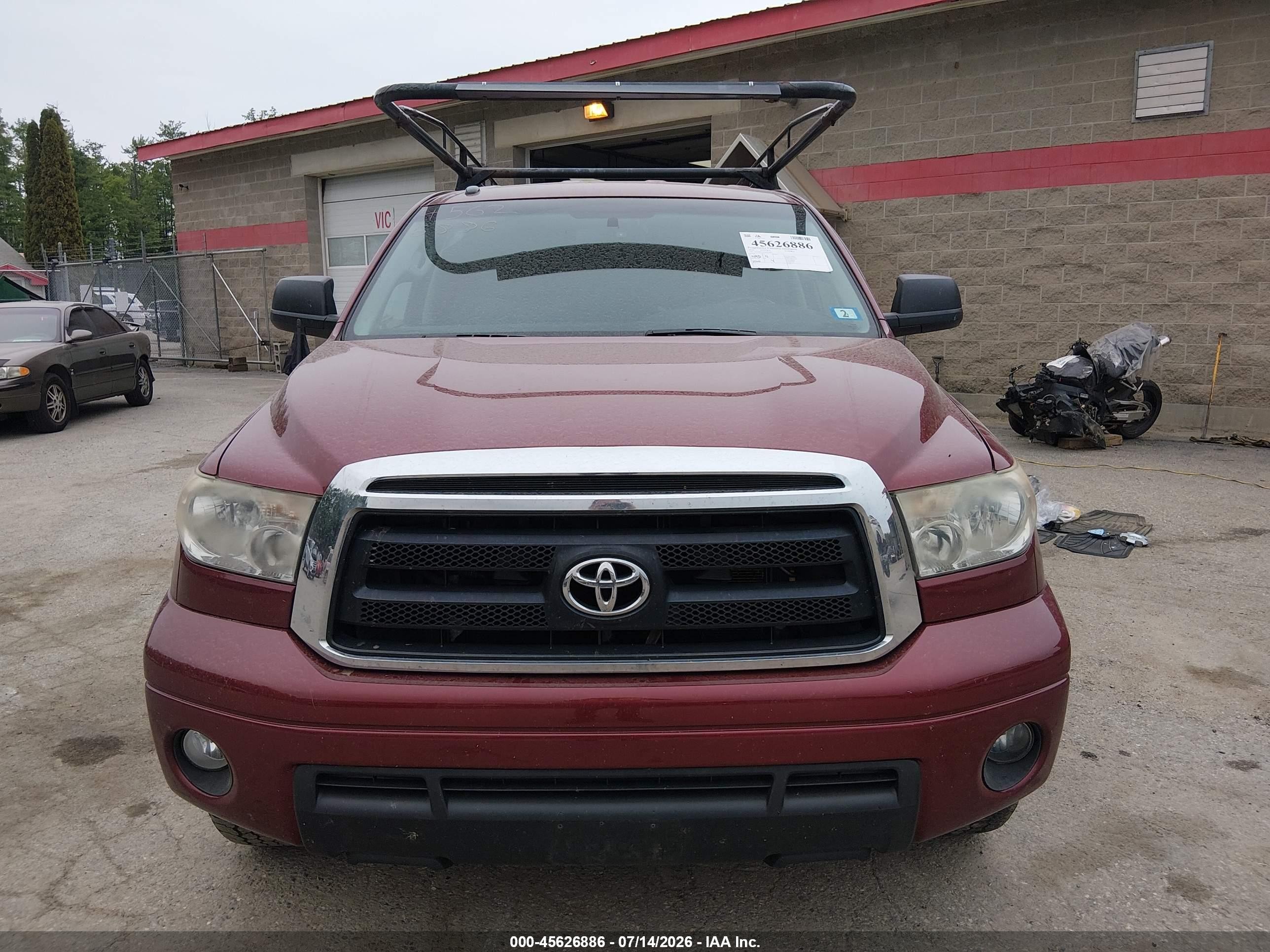 2010 Toyota Tundra Grade 4.6l V8 Red vin: 5TFUM5F10AX002469