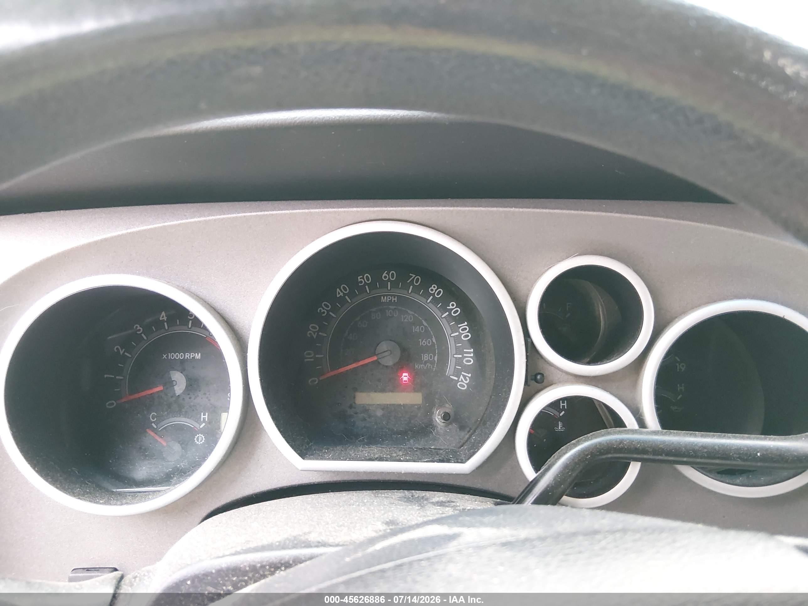 2010 Toyota Tundra Grade 4.6l V8 Red vin: 5TFUM5F10AX002469