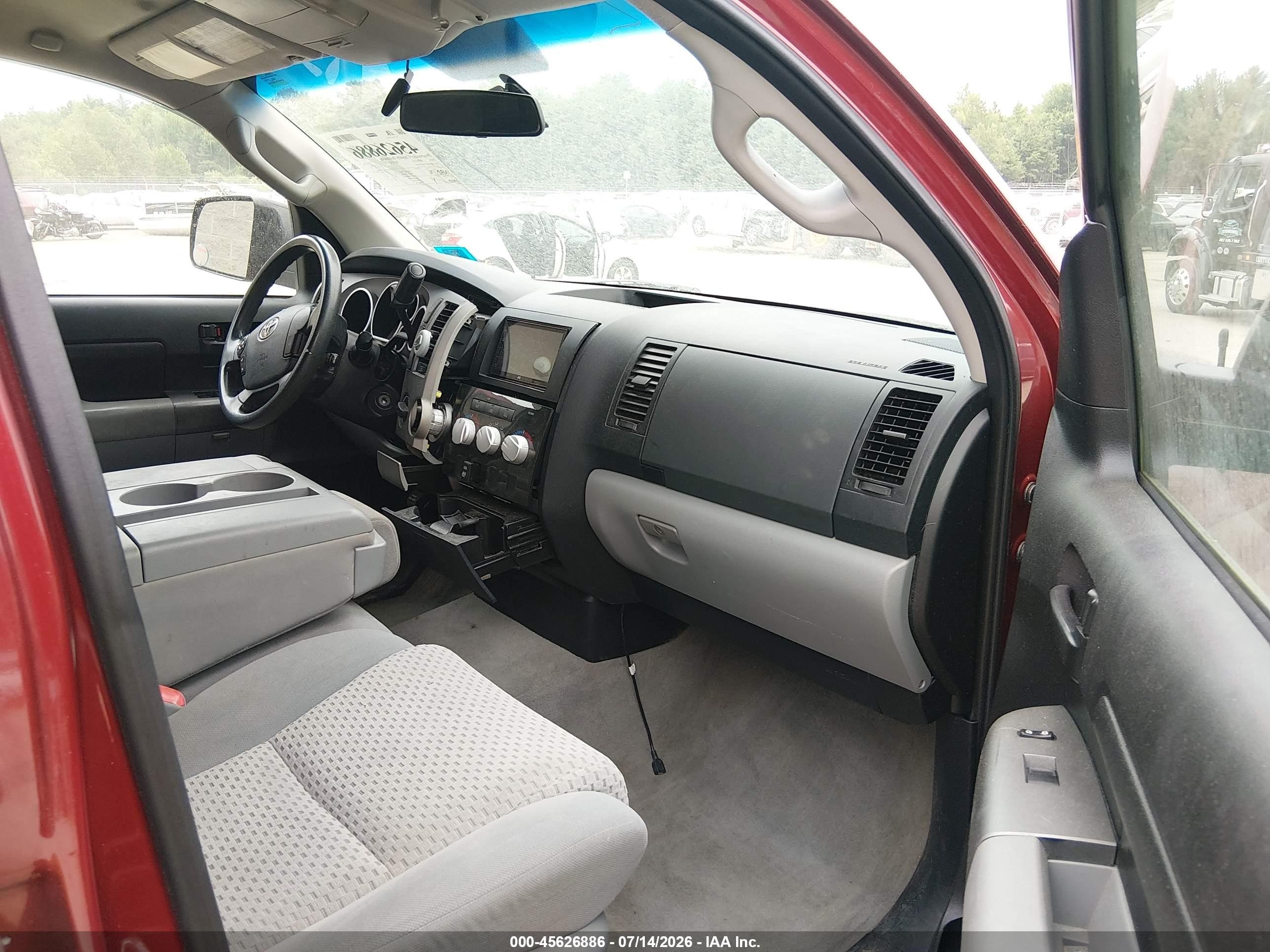 2010 Toyota Tundra Grade 4.6l V8 Red vin: 5TFUM5F10AX002469