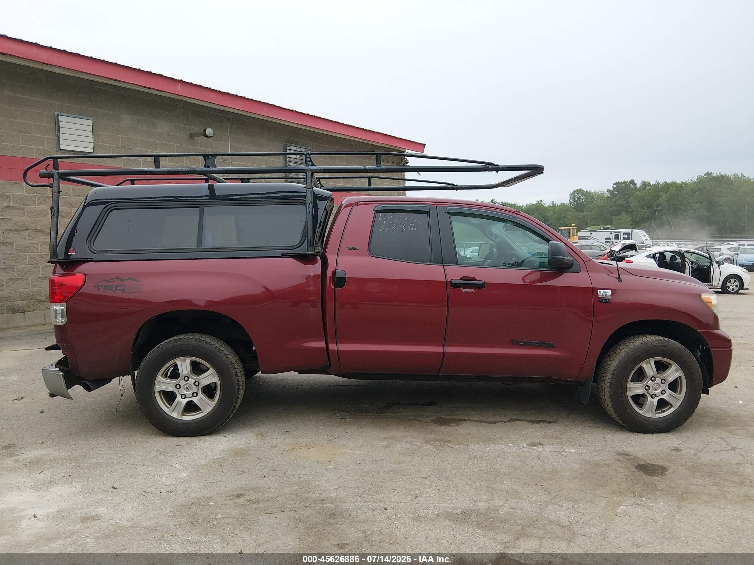 2010 Toyota Tundra Grade 4.6l V8 Red vin: 5TFUM5F10AX002469