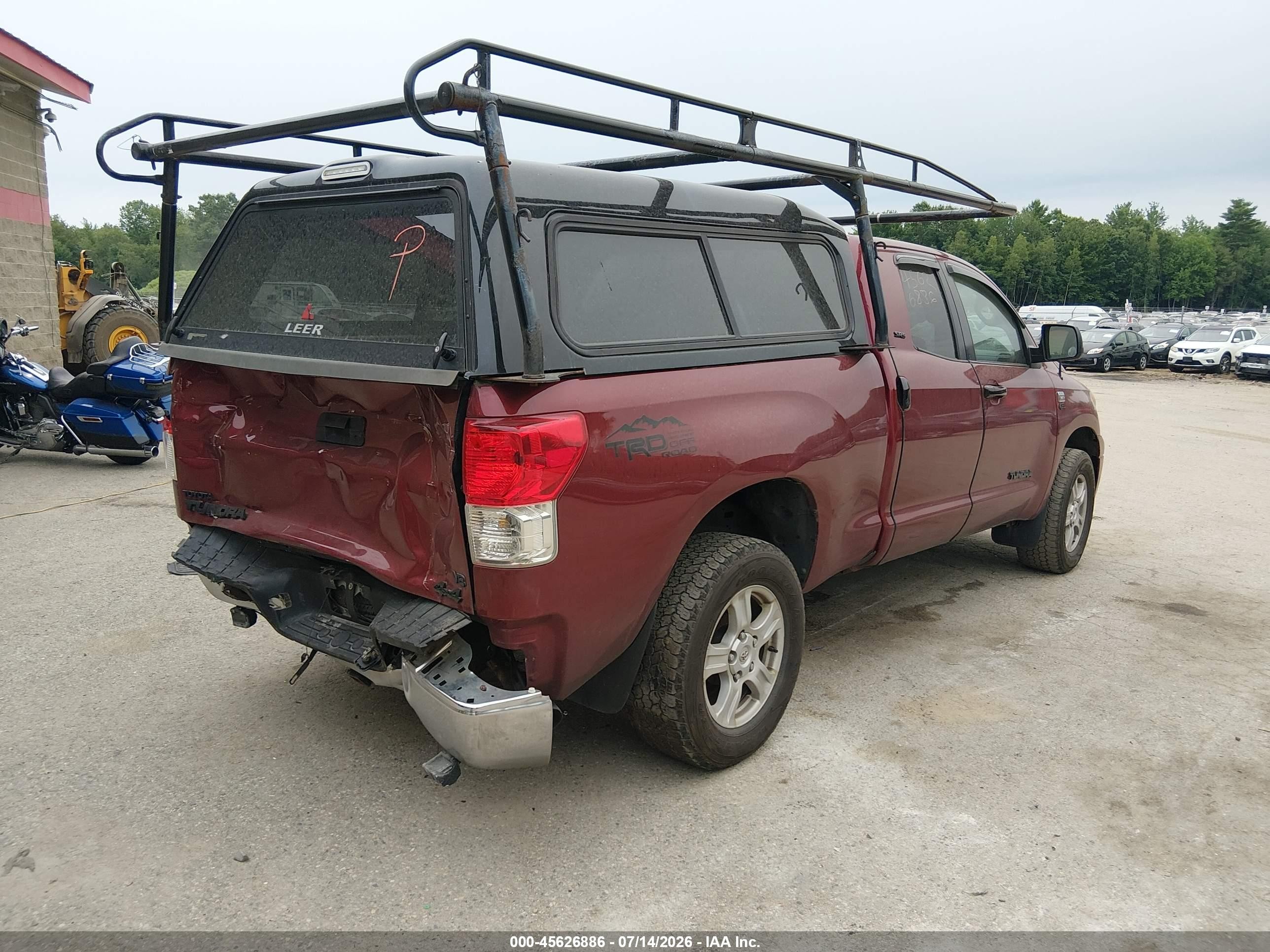 2010 Toyota Tundra Grade 4.6l V8 Red vin: 5TFUM5F10AX002469