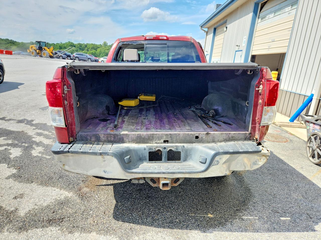 2010 Toyota Tundra Double Cab Sr5 Maroon vin: 5TFUM5F10AX011978