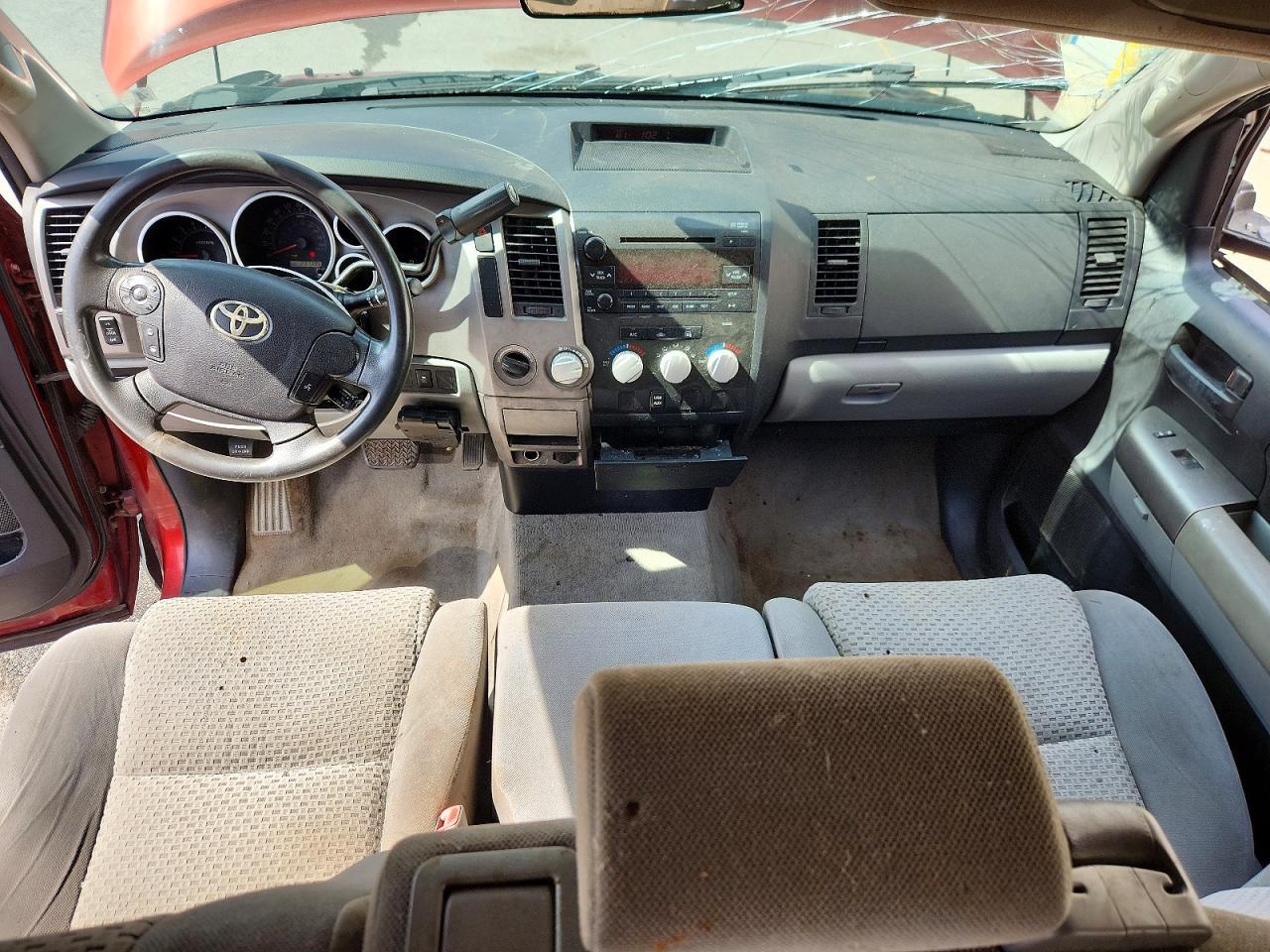 2010 Toyota Tundra Double Cab Sr5 Maroon vin: 5TFUM5F10AX011978