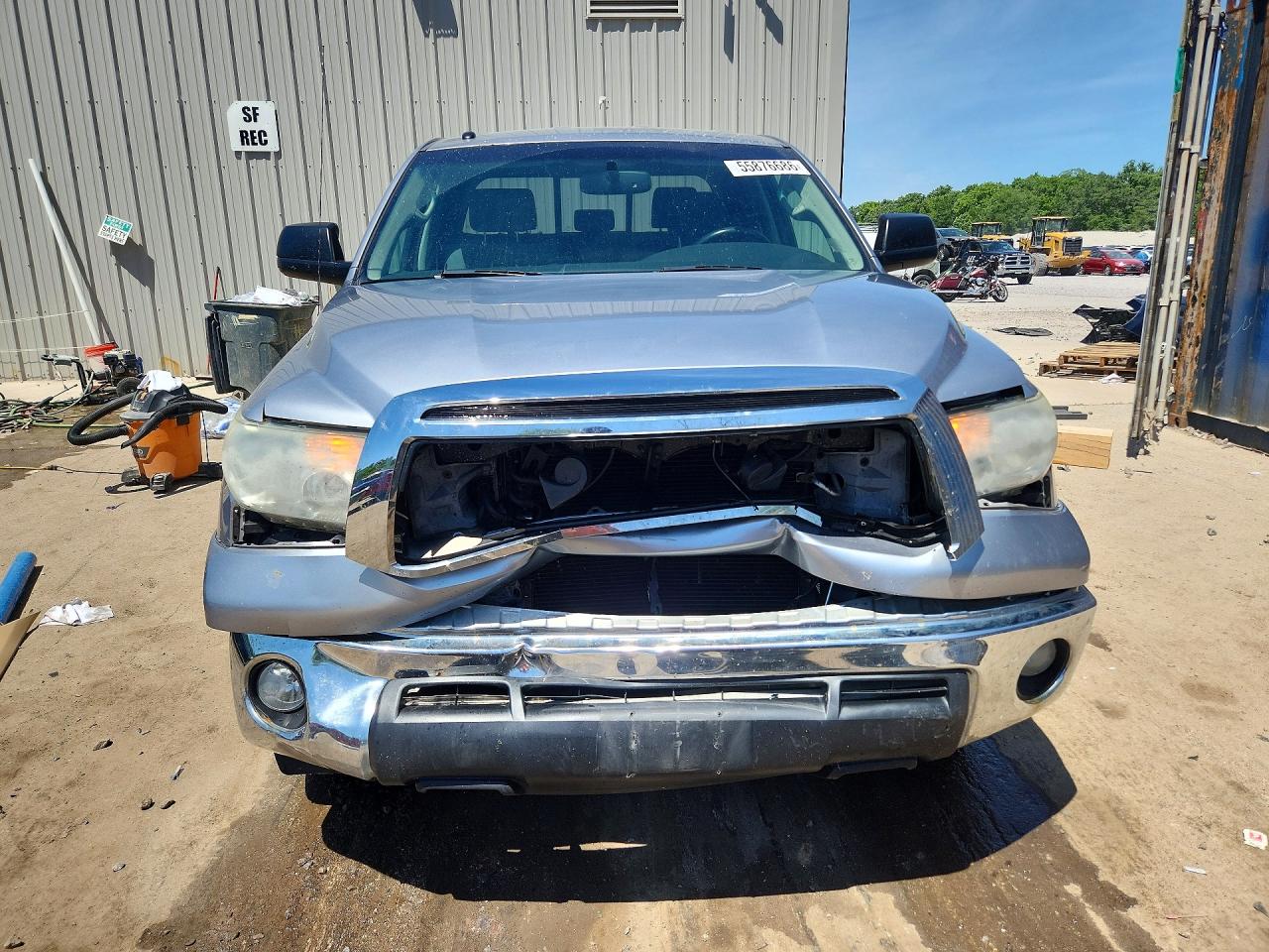 2012 Toyota Tundra Double Cab Sr5 Silver vin: 5TFUM5F10CX036978