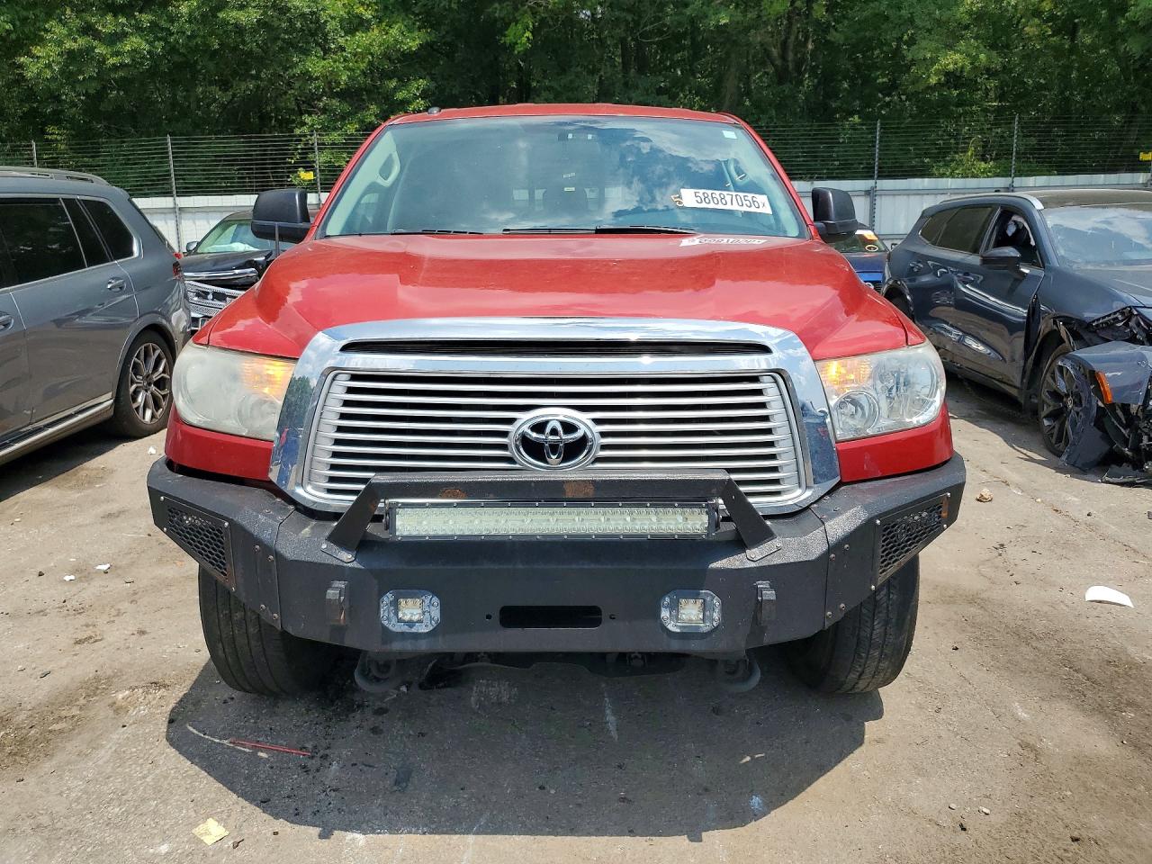 2013 Toyota Tundra Double Cab Sr5 Red vin: 5TFUM5F10DX042913