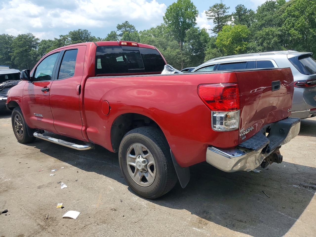 2013 Toyota Tundra Double Cab Sr5 Red vin: 5TFUM5F10DX042913