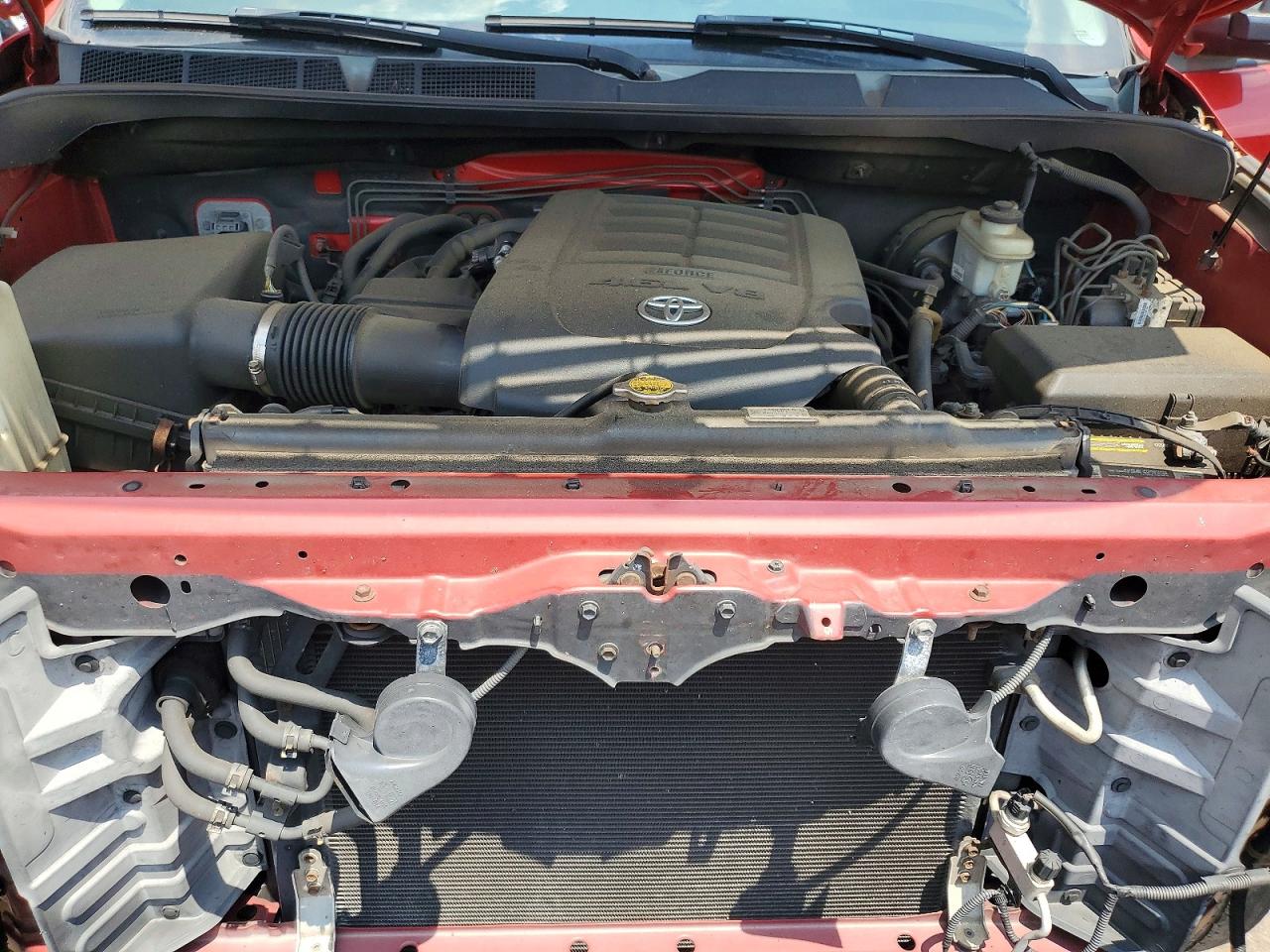 2013 Toyota Tundra Double Cab Sr5 Red vin: 5TFUM5F10DX042913