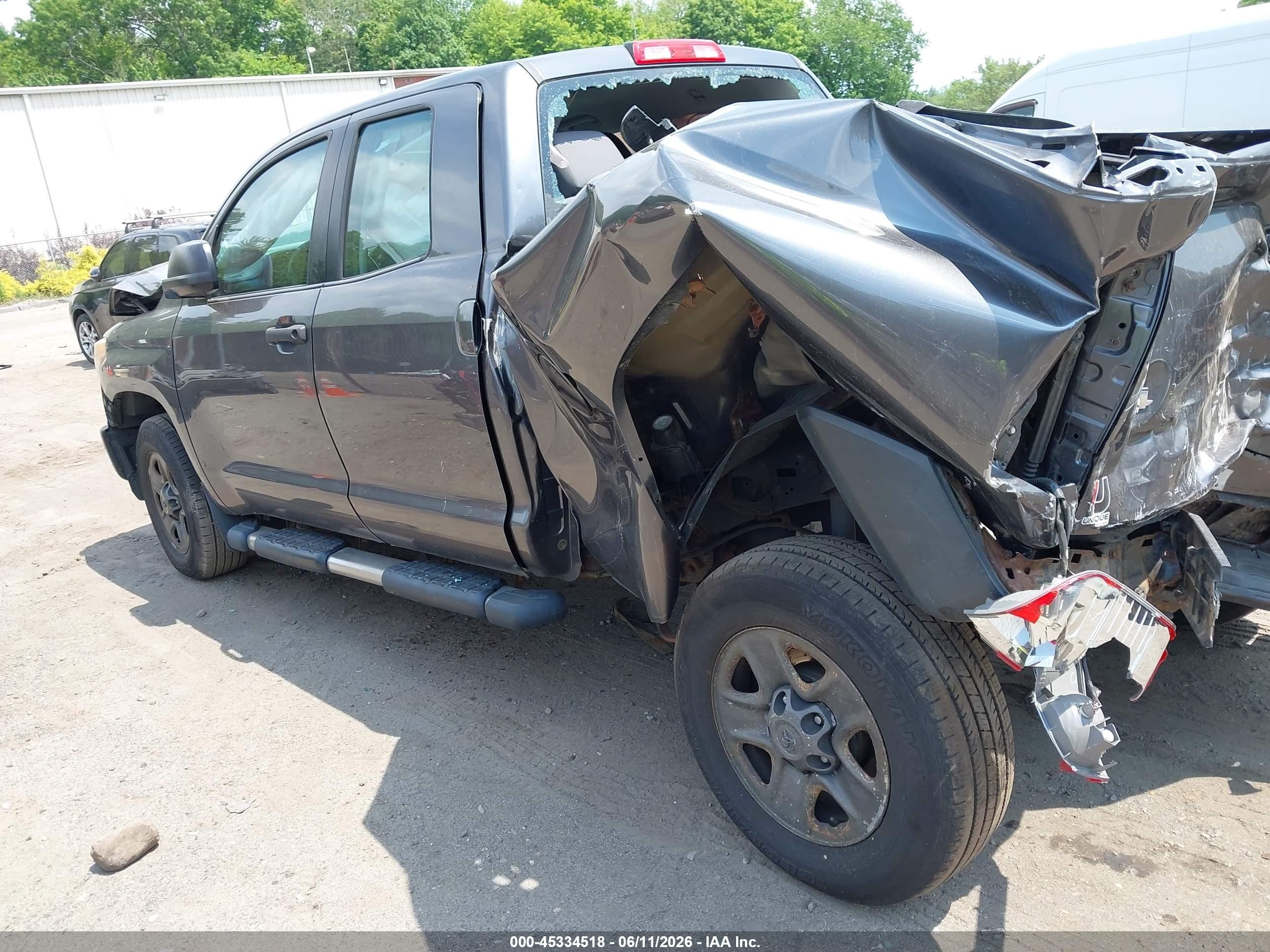 2014 Toyota Tundra Sr 4.6l V8 Gray vin: 5TFUM5F10EX051225