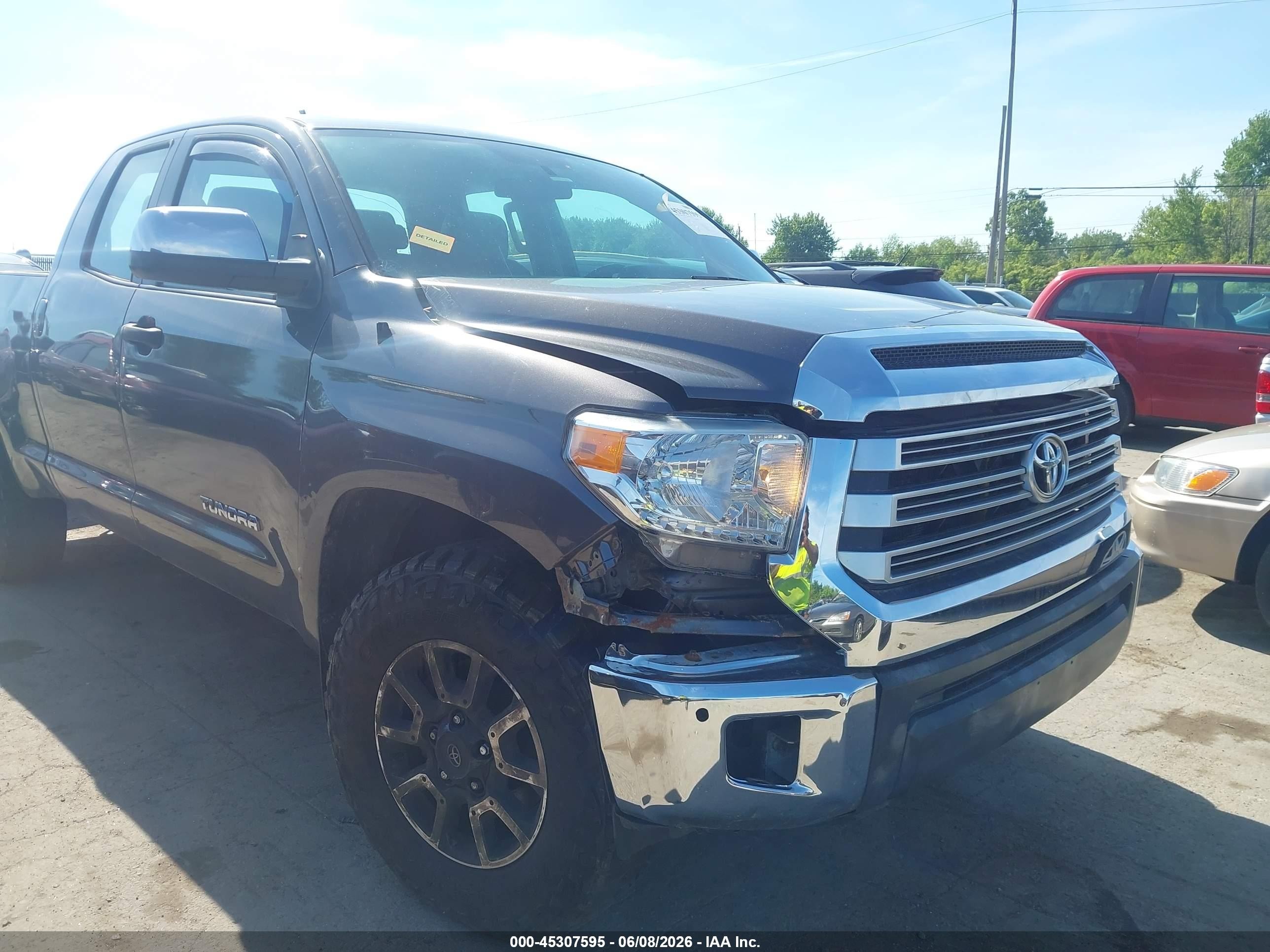 2014 Toyota Tundra Sr 4.6l V8 Gray vin: 5TFUM5F10EX051905