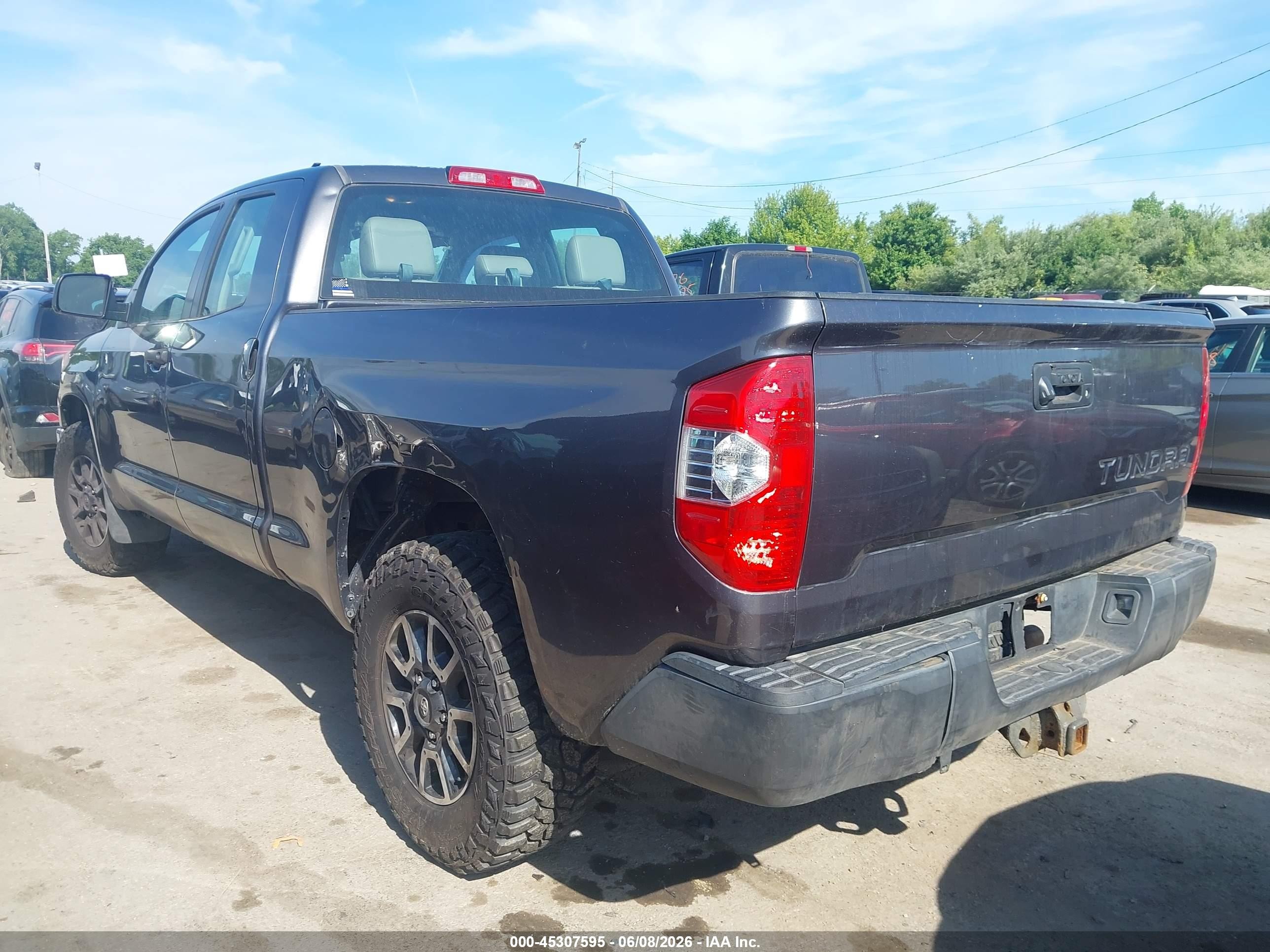 2014 Toyota Tundra Sr 4.6l V8 Gray vin: 5TFUM5F10EX051905