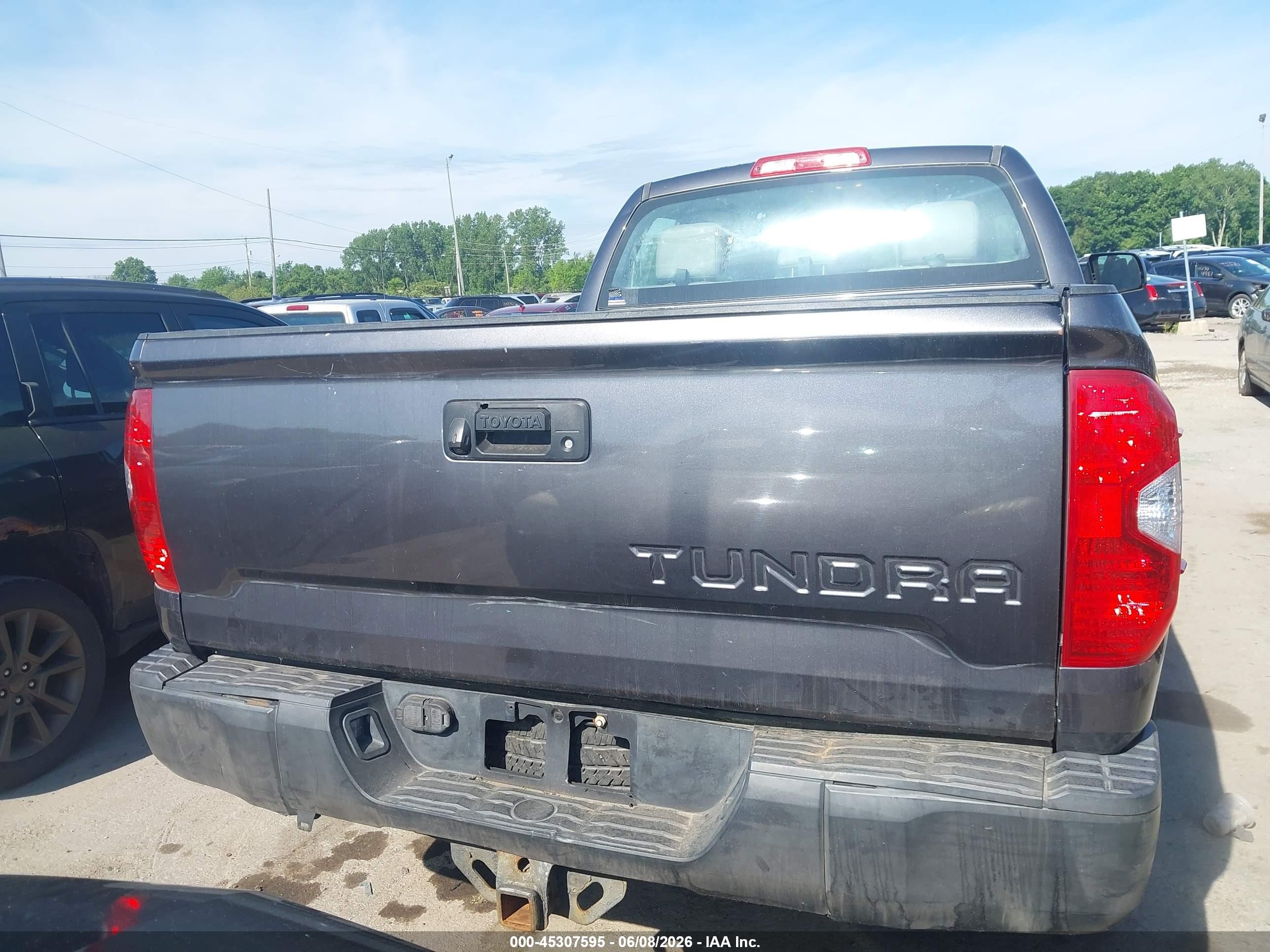 2014 Toyota Tundra Sr 4.6l V8 Gray vin: 5TFUM5F10EX051905