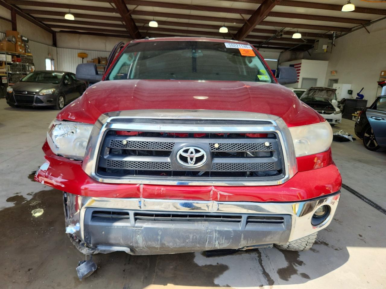 2010 Toyota Tundra Double Cab Sr5 Red vin: 5TFUM5F11AX011391