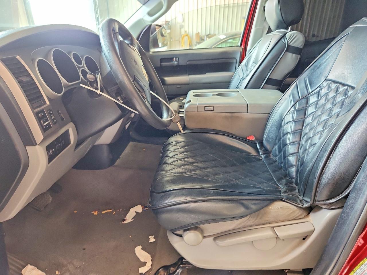 2010 Toyota Tundra Double Cab Sr5 Red vin: 5TFUM5F11AX011391