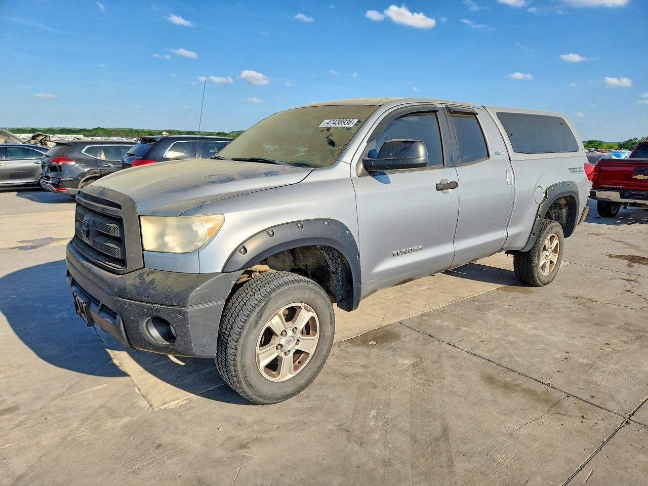 2010 Toyota Tundra Double Cab/double Cab Sr5 Silver vin: 5TFUM5F11AX015005