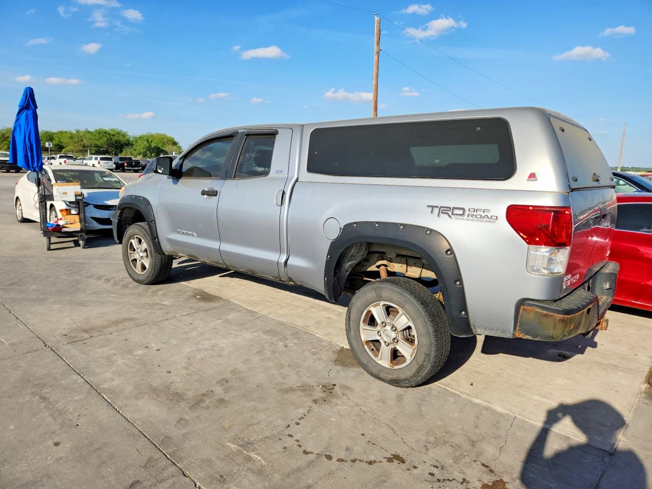 2010 Toyota Tundra Double Cab/double Cab Sr5 Серебряный vin: 5TFUM5F11AX015005