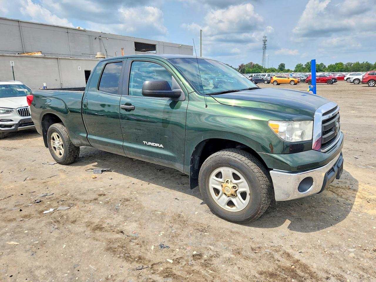 2011 Toyota Tundra Double Cab Sr5 Зеленый vin: 5TFUM5F11BX021341