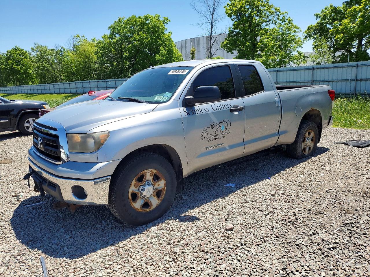 2012 Toyota Tundra Double Cab Sr5 Silver vin: 5TFUM5F11CX030476