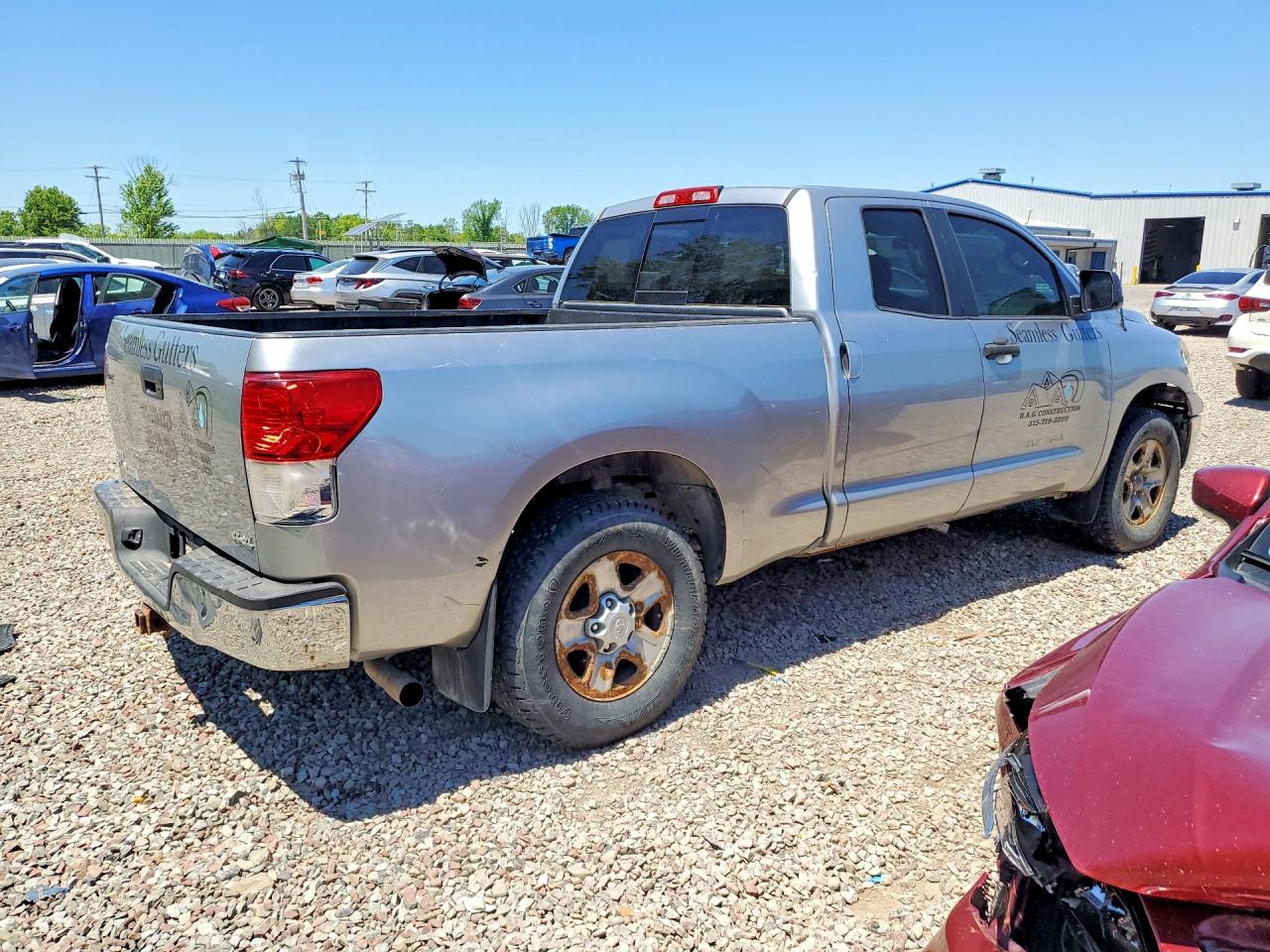 2012 Toyota Tundra Double Cab Sr5 Серебряный vin: 5TFUM5F11CX030476
