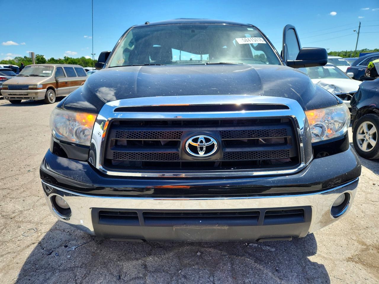 2013 Toyota Tundra Double Cab Sr5 Black vin: 5TFUM5F11DX040698