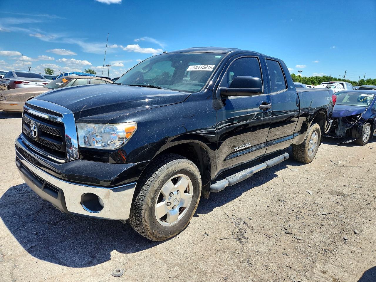 2013 Toyota Tundra Double Cab Sr5 Black vin: 5TFUM5F11DX040698