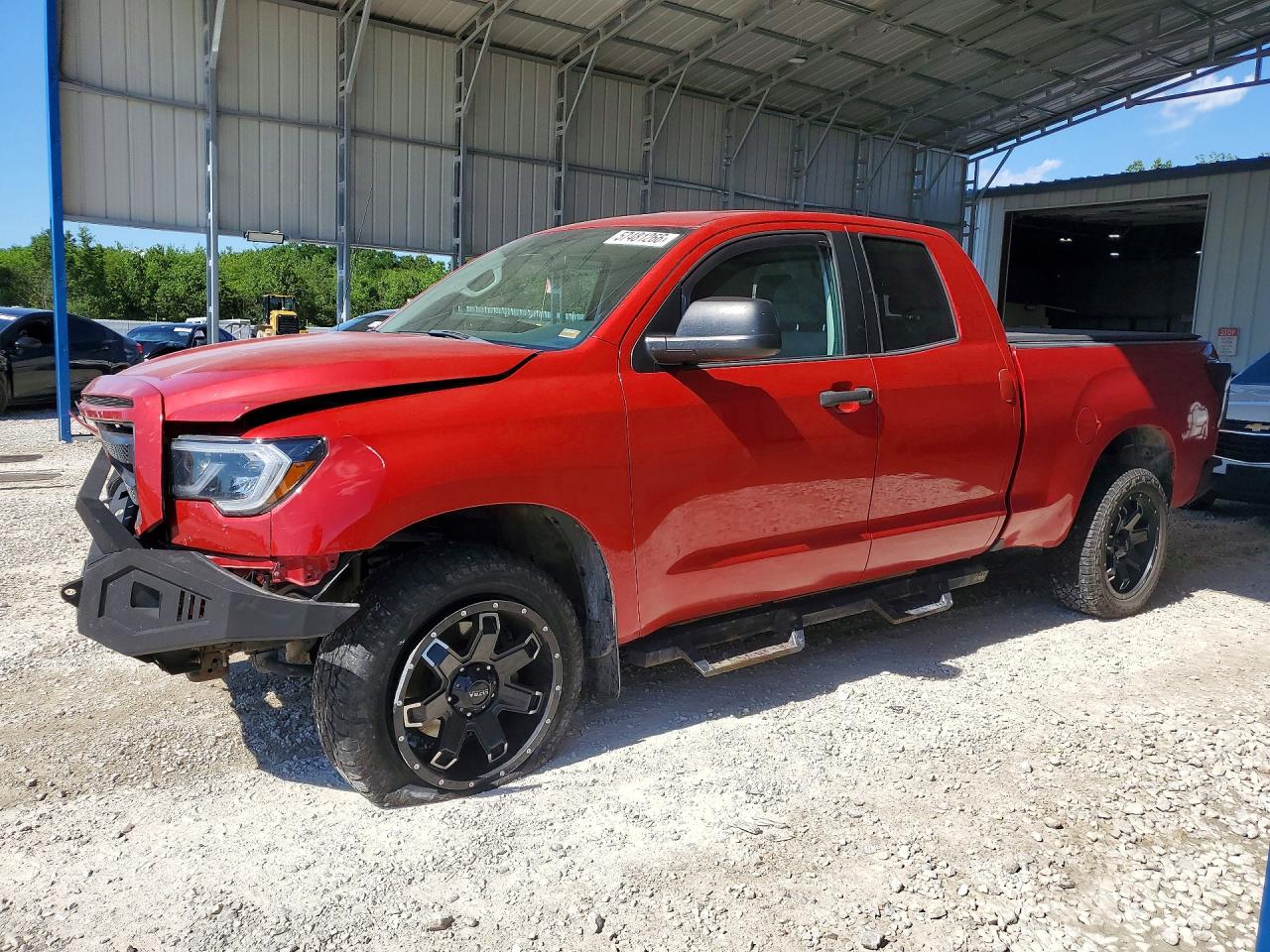 2013 Toyota Tundra Double Cab Sr5 Red vin: 5TFUM5F12DX042430