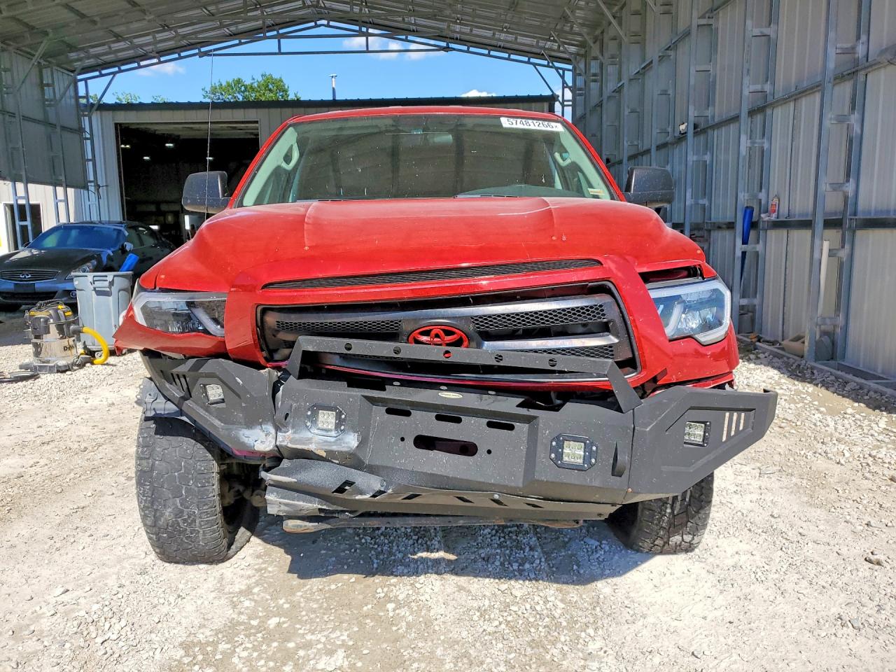 2013 Toyota Tundra Double Cab Sr5 Red vin: 5TFUM5F12DX042430