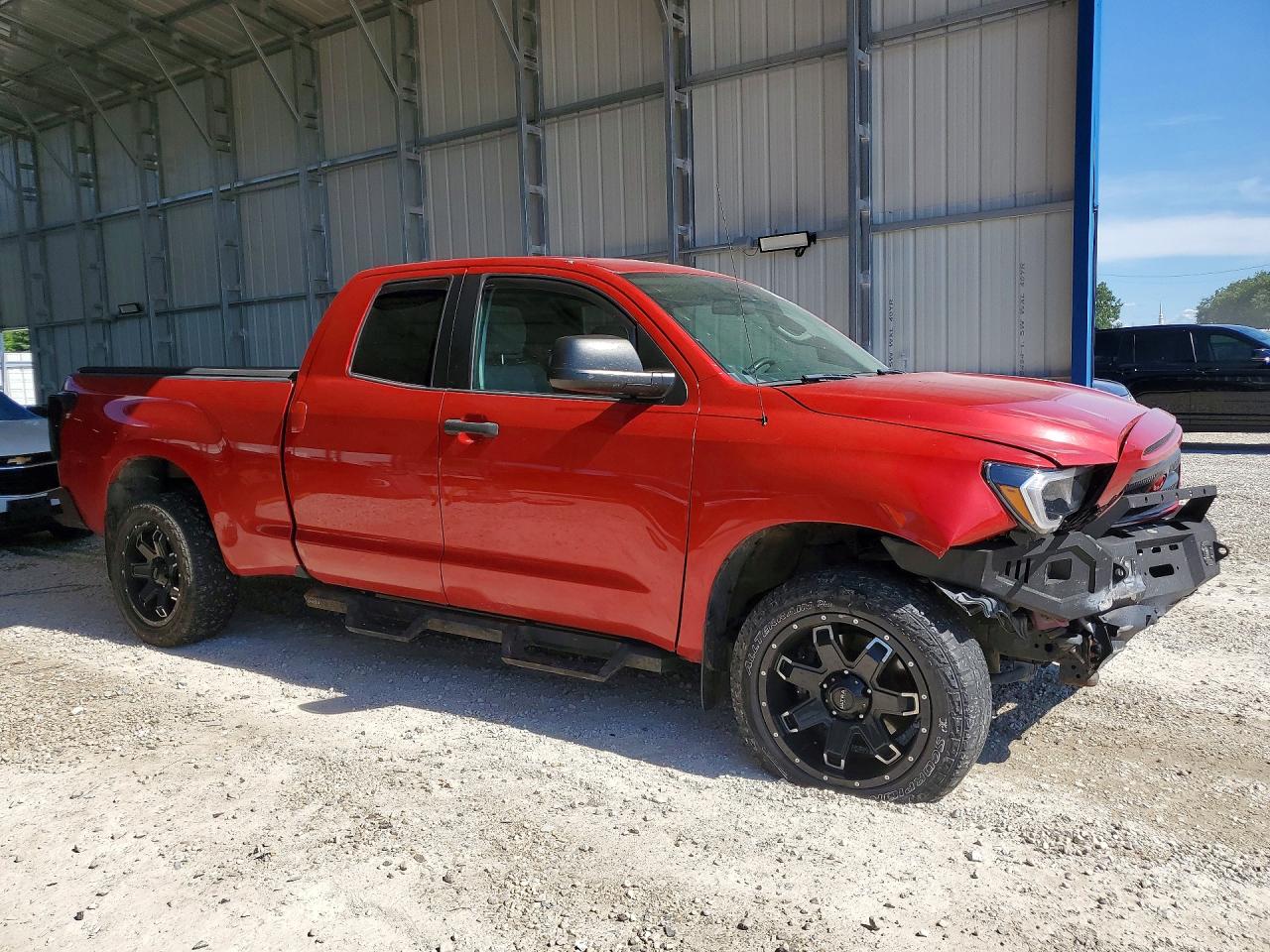 2013 Toyota Tundra Double Cab Sr5 Red vin: 5TFUM5F12DX042430