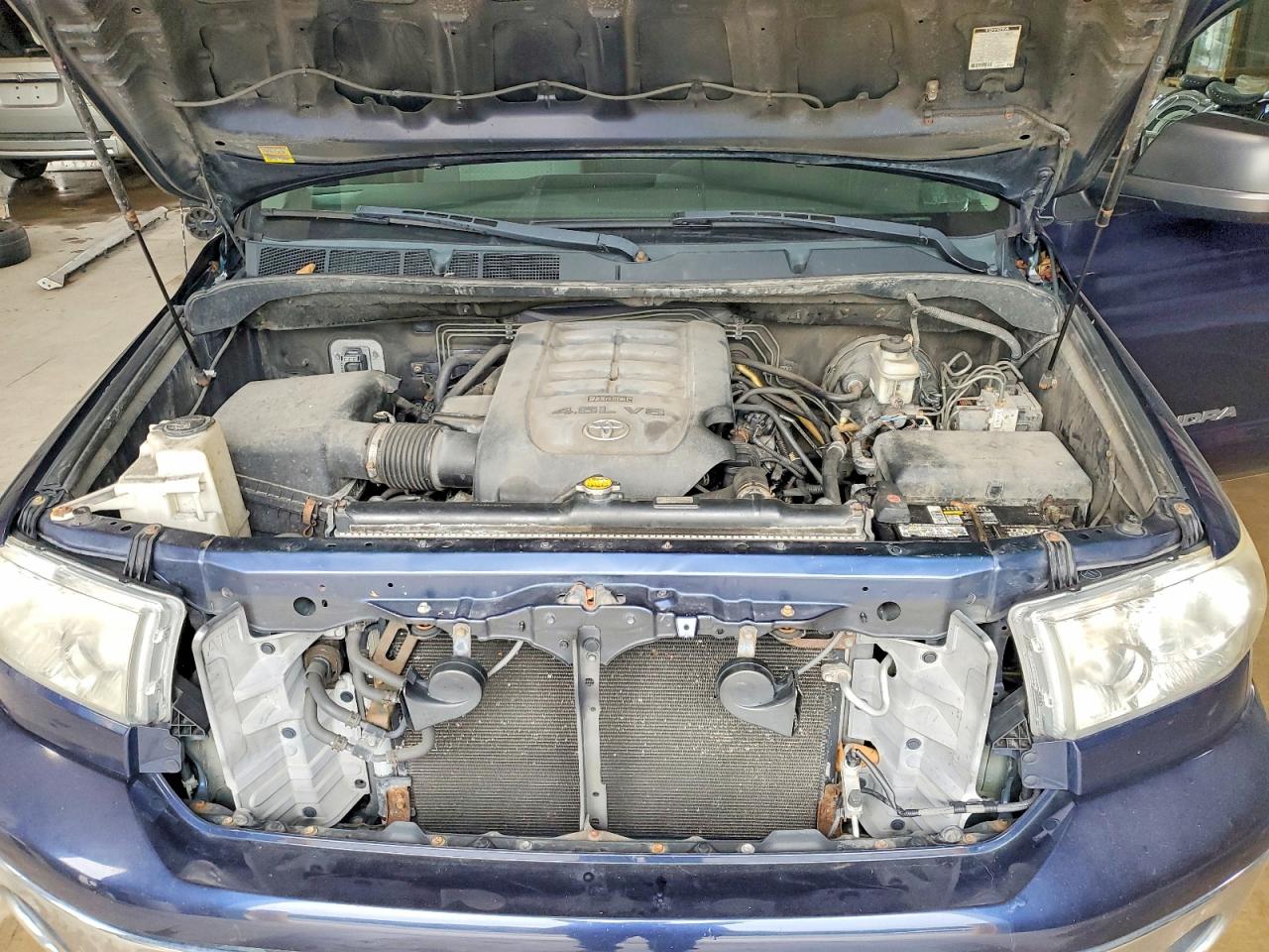 2011 Toyota Tundra Double Cab Sr5 Blue vin: 5TFUM5F13BX021860