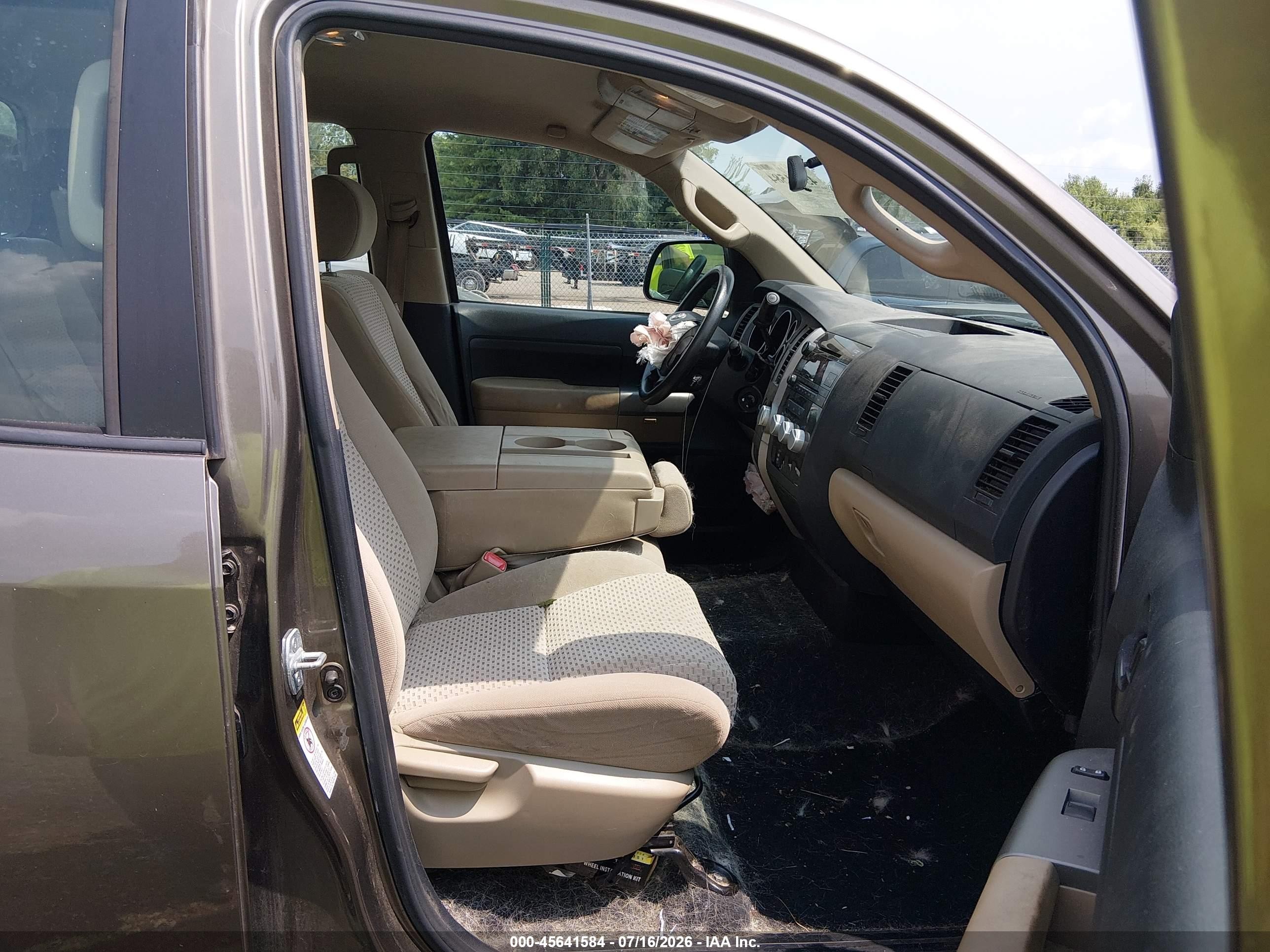 2012 Toyota Tundra Grade 4.6l V8 Brown vin: 5TFUM5F13CX032519