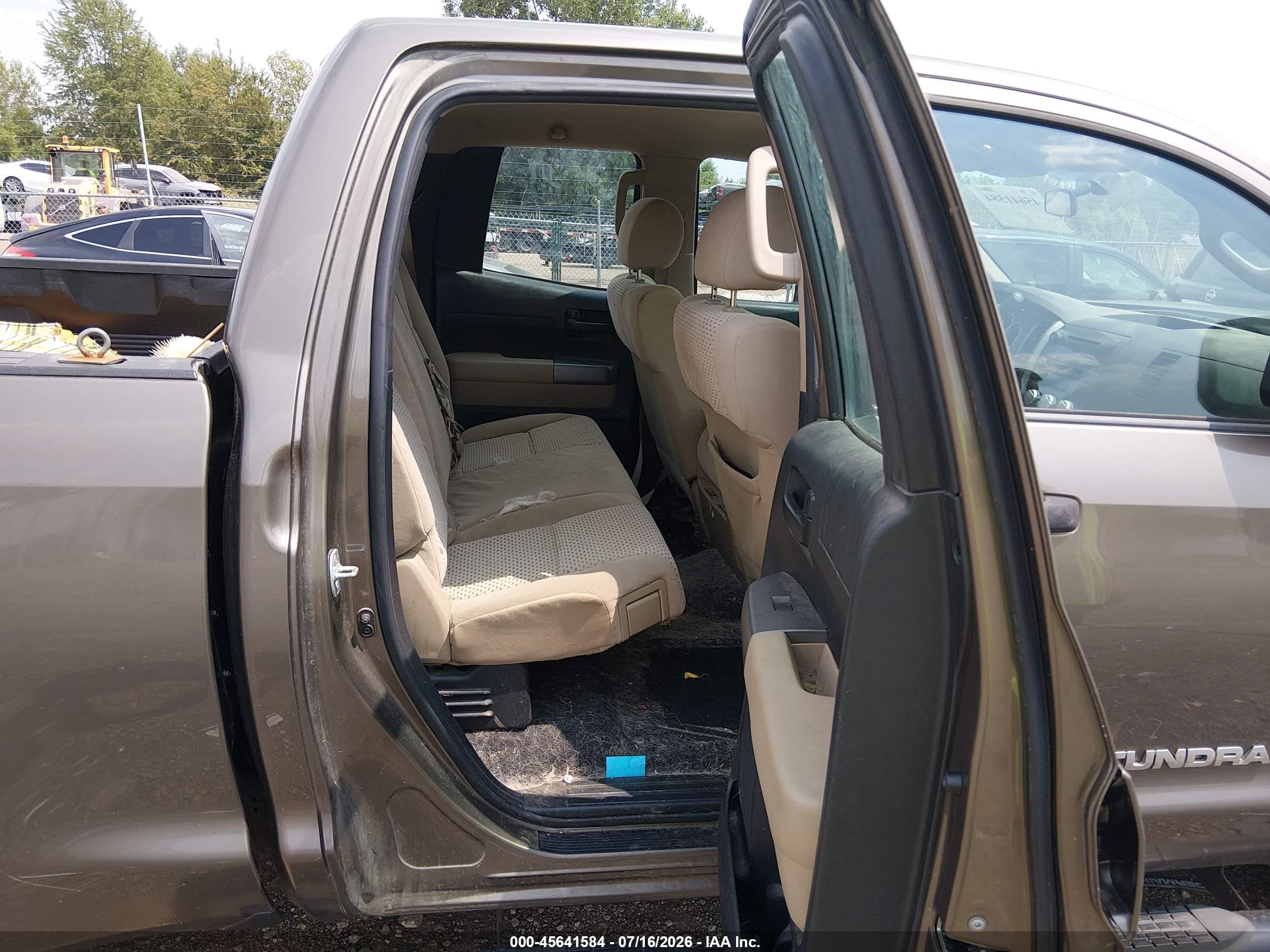 2012 Toyota Tundra Grade 4.6l V8 Brown vin: 5TFUM5F13CX032519