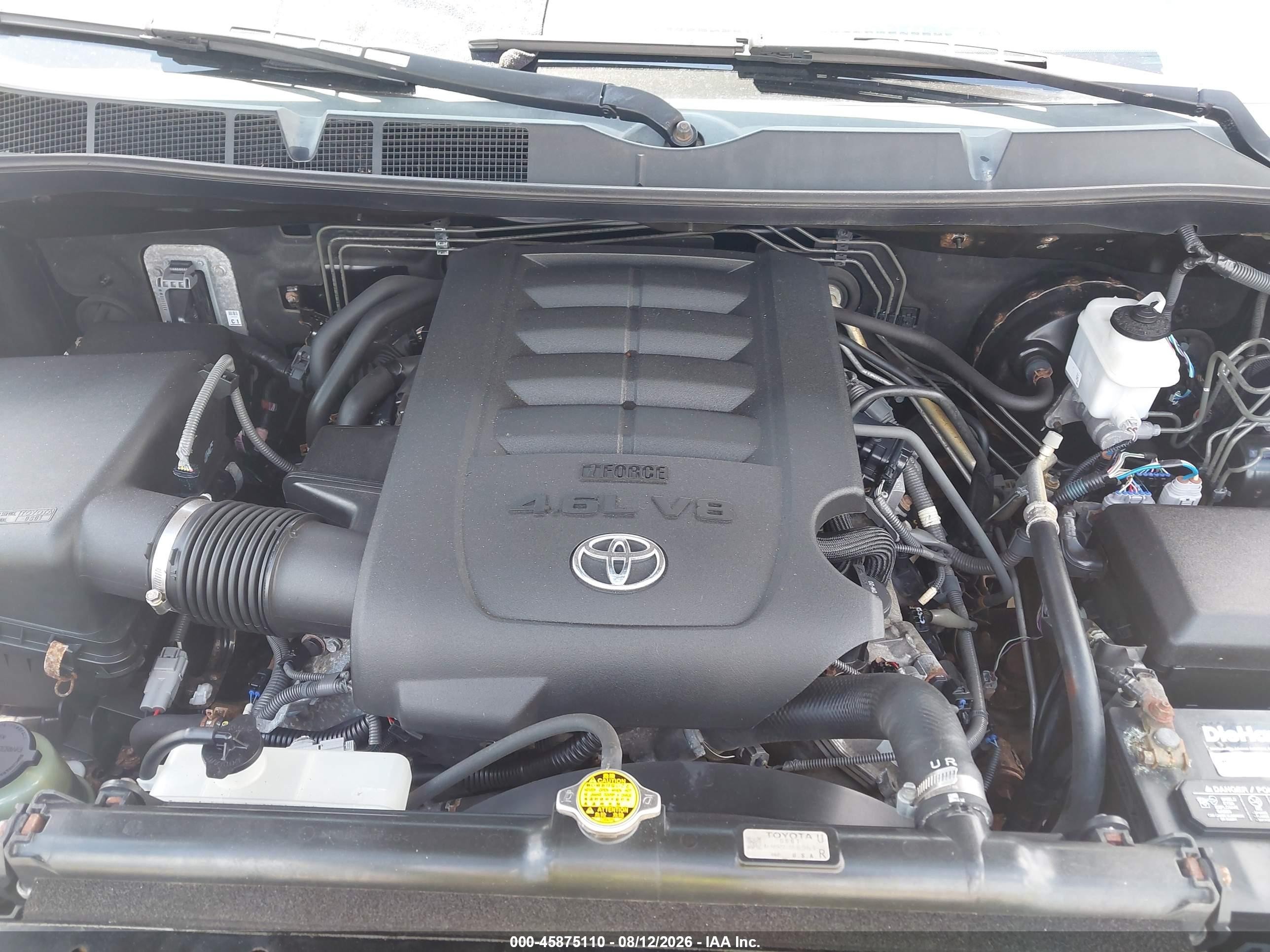 2012 Toyota Tundra Grade 4.6l V8 Black vin: 5TFUM5F13CX037087