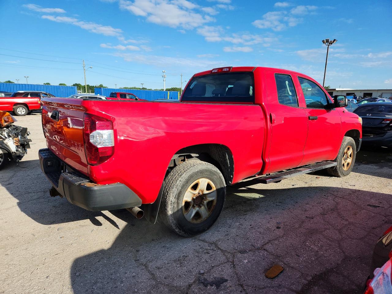 2014 Toyota Tundra Sr Red vin: 5TFUM5F13EX055818