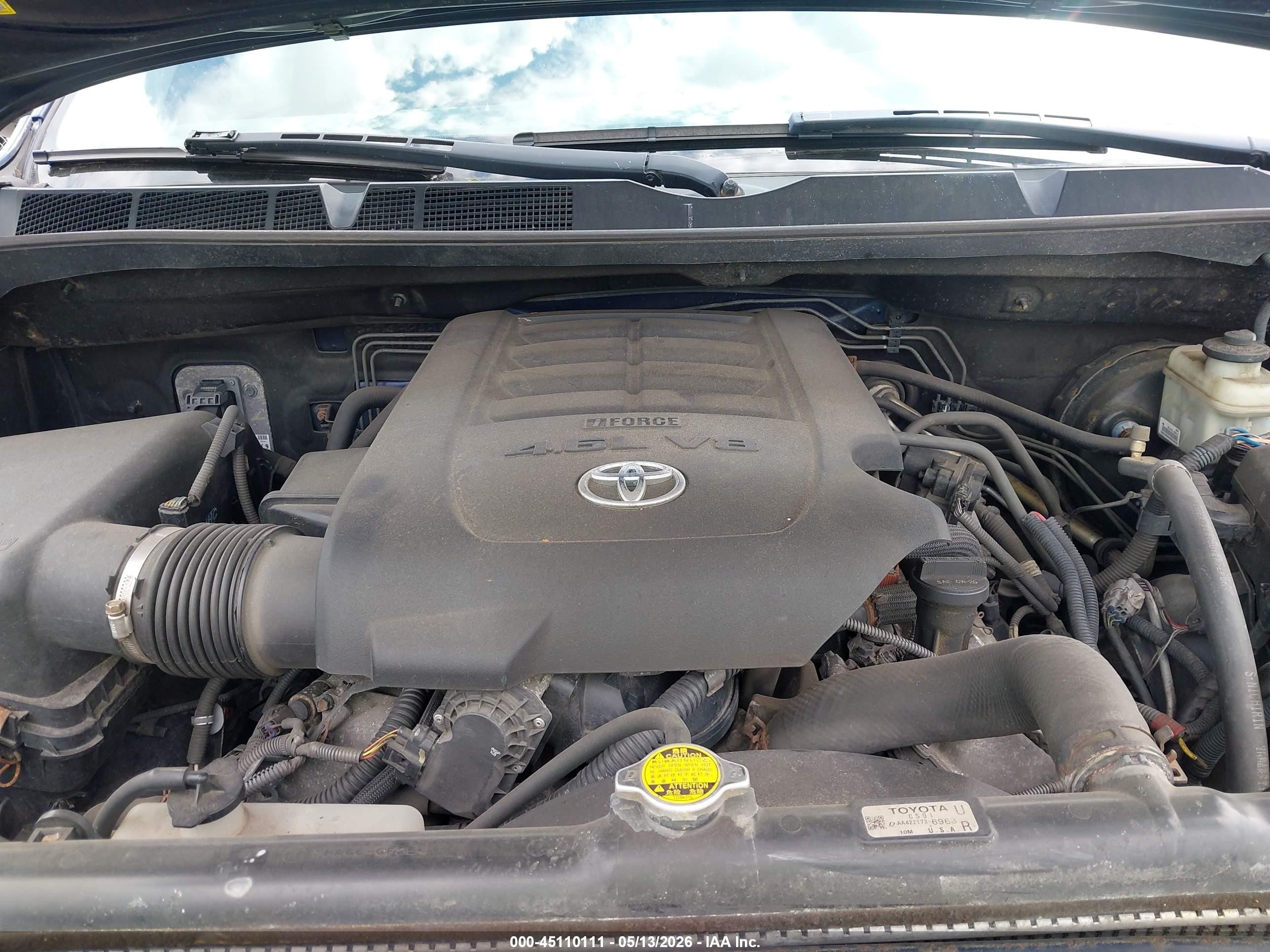 2011 Toyota Tundra Grade 4.6l V8 Blue vin: 5TFUM5F14BX019020