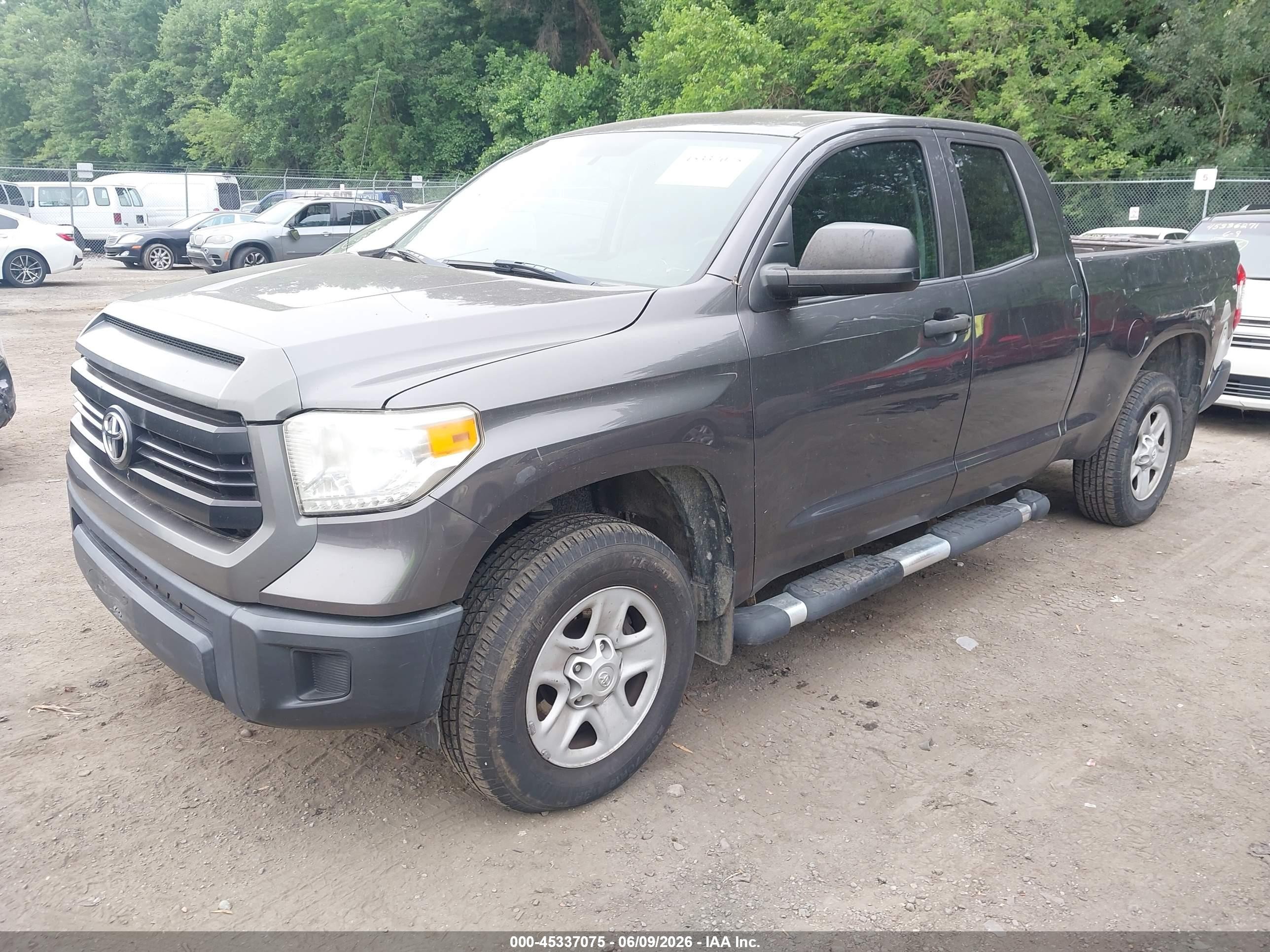 2015 Toyota Tundra Sr 4.6l V8 Gray vin: 5TFUM5F14FX061841