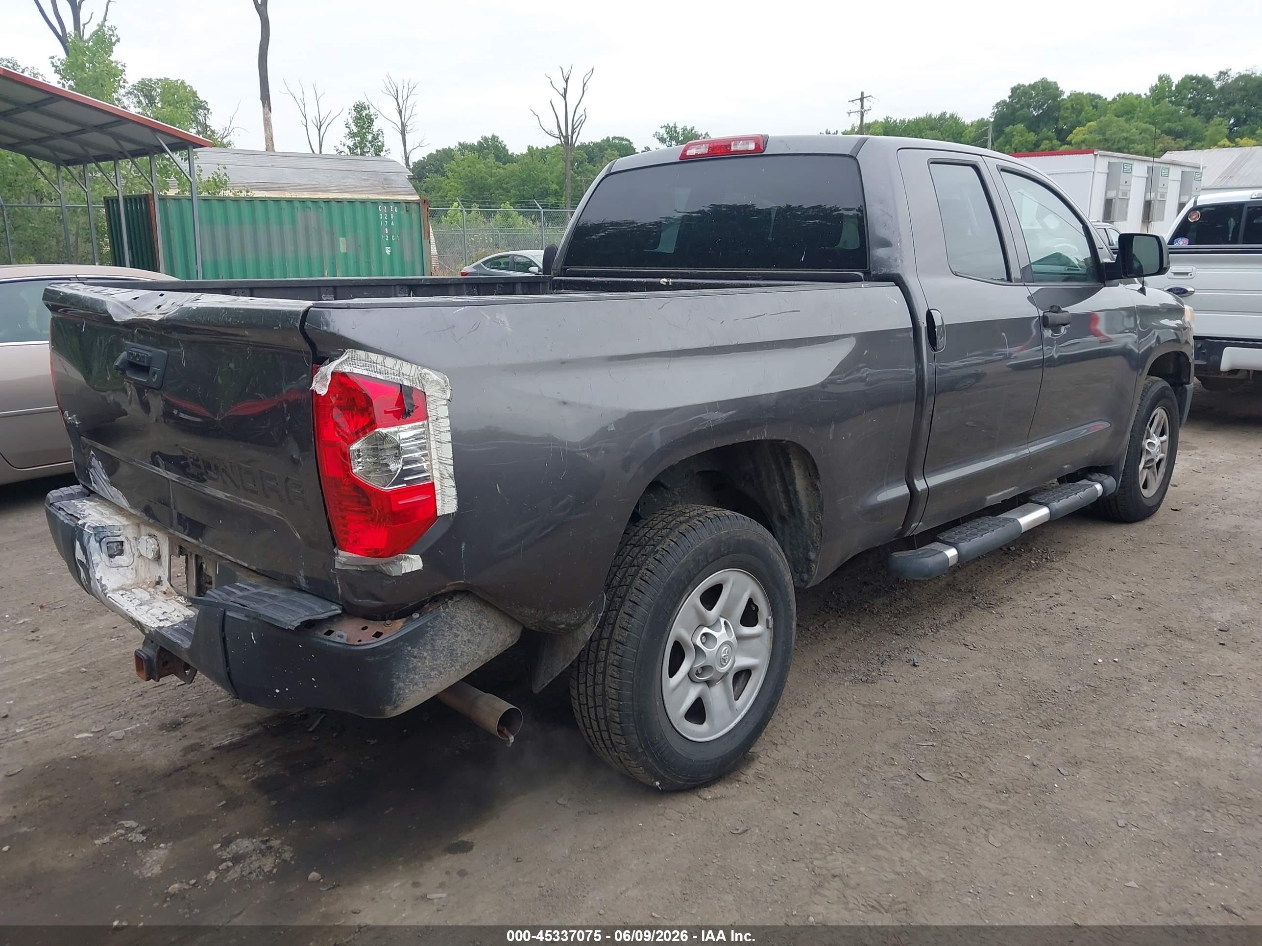 2015 Toyota Tundra Sr 4.6l V8 Gray vin: 5TFUM5F14FX061841