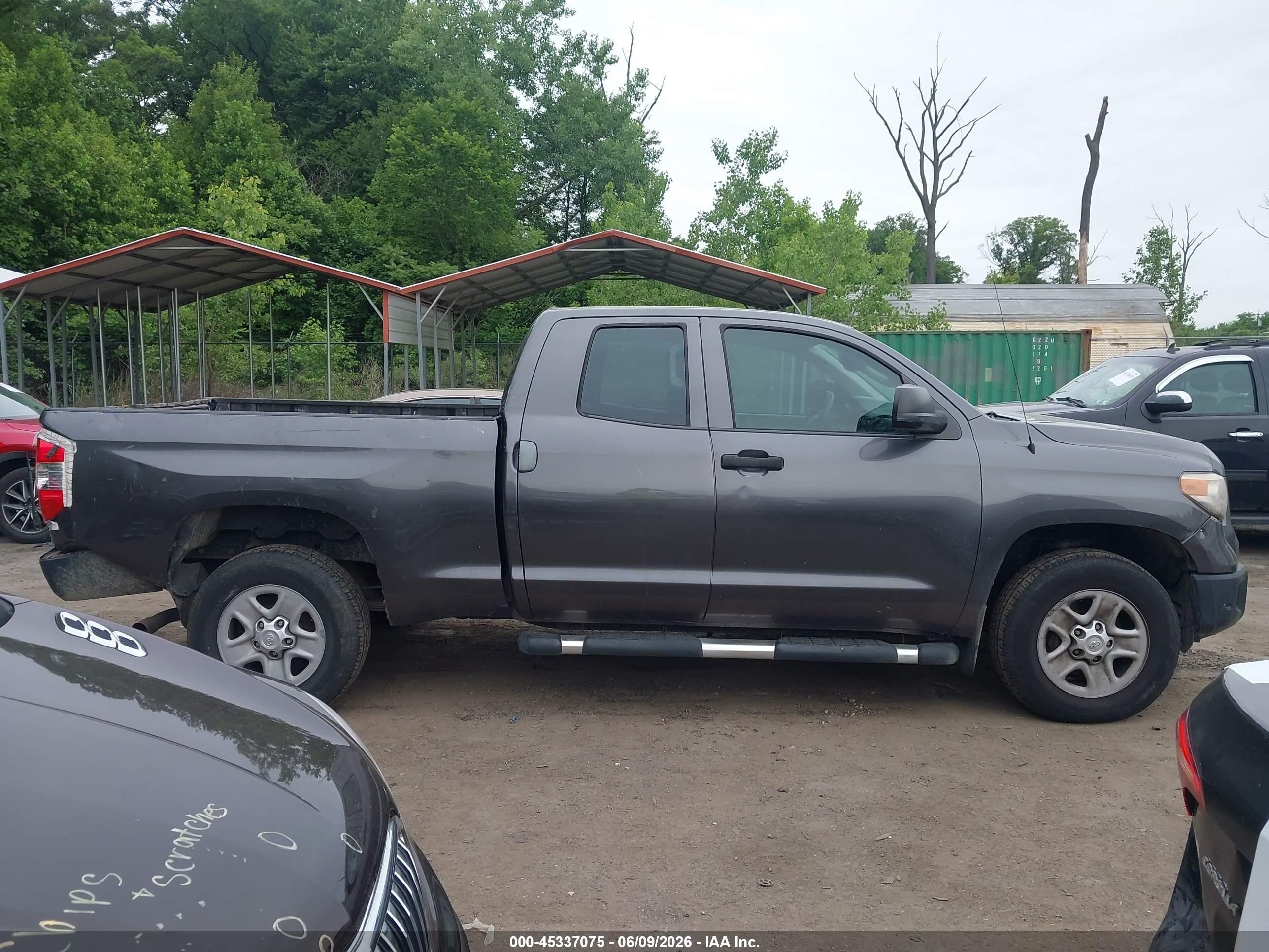 2015 Toyota Tundra Sr 4.6l V8 Gray vin: 5TFUM5F14FX061841
