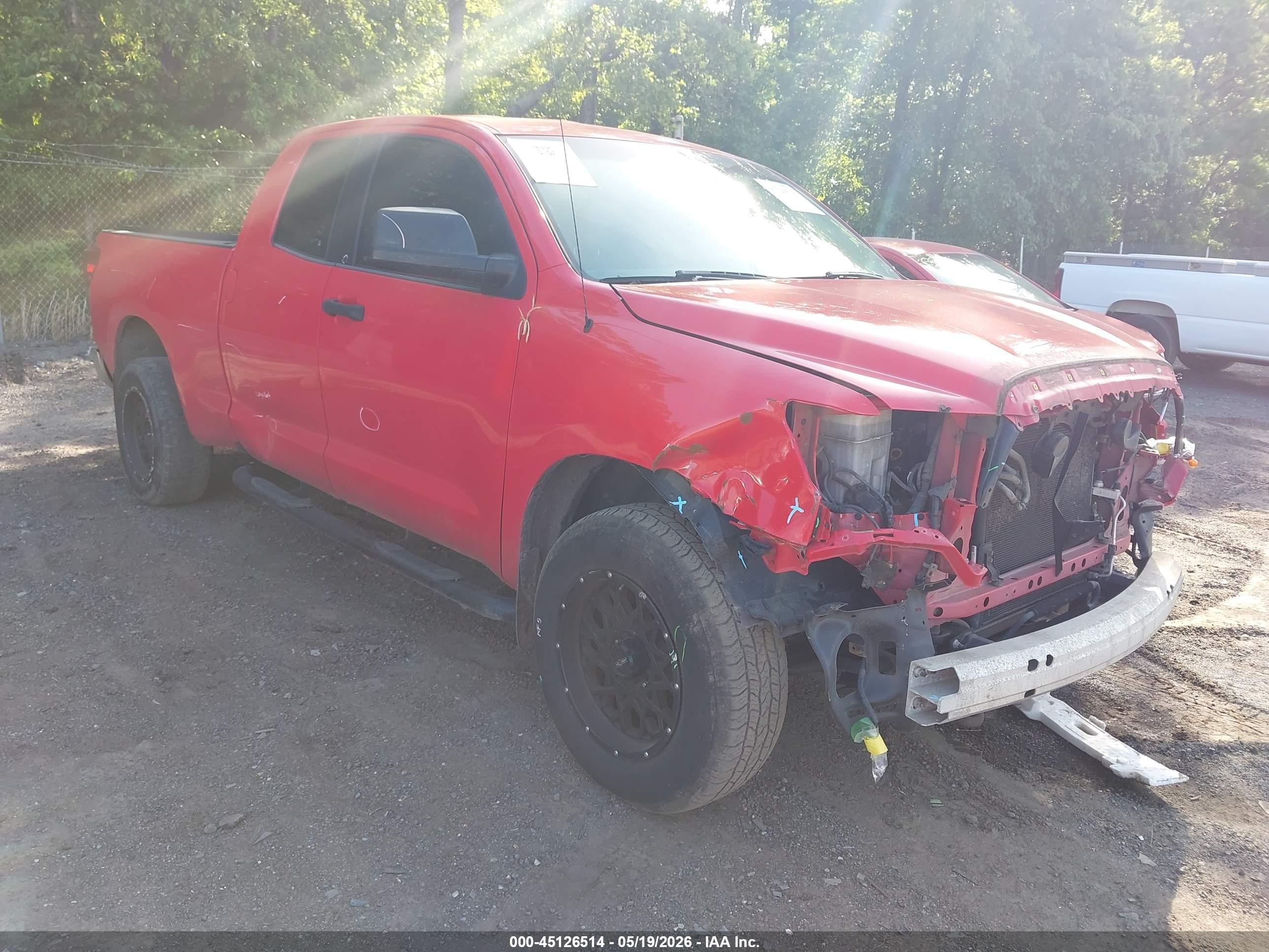 2012 Toyota Tundra Grade 4.6l V8 Red vin: 5TFUM5F15CX038824