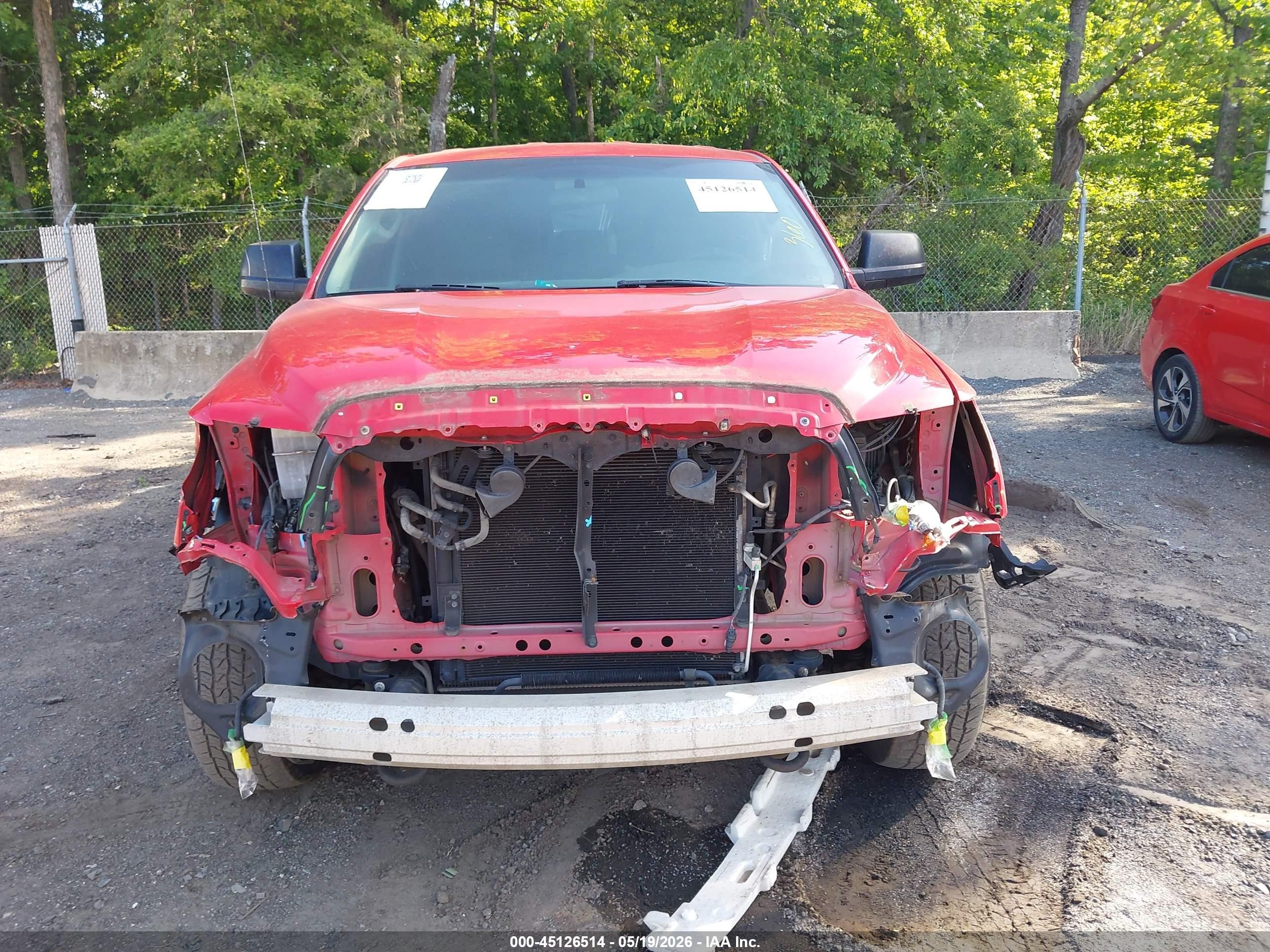 2012 Toyota Tundra Grade 4.6l V8 Red vin: 5TFUM5F15CX038824
