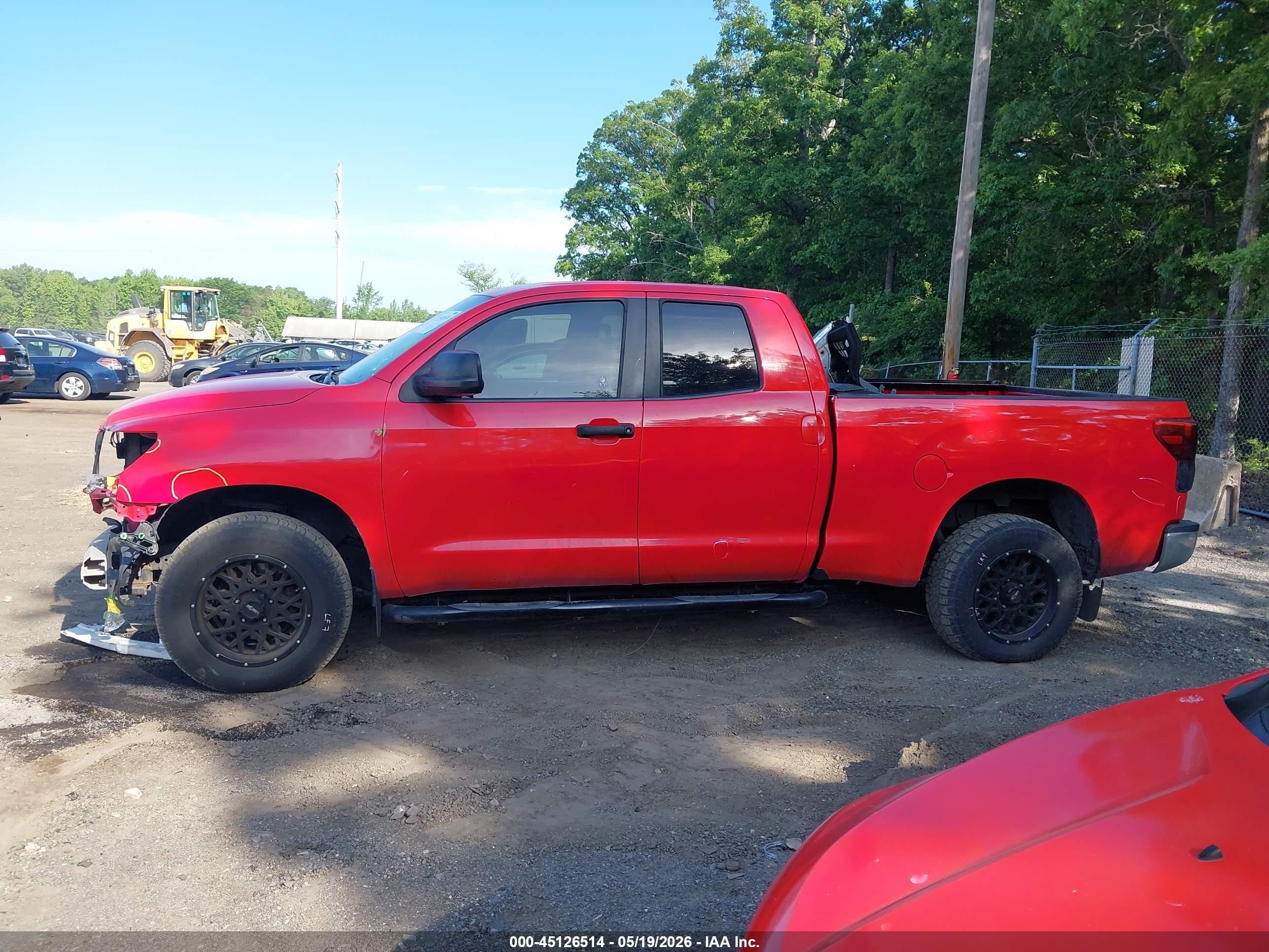 2012 Toyota Tundra Grade 4.6l V8 Red vin: 5TFUM5F15CX038824